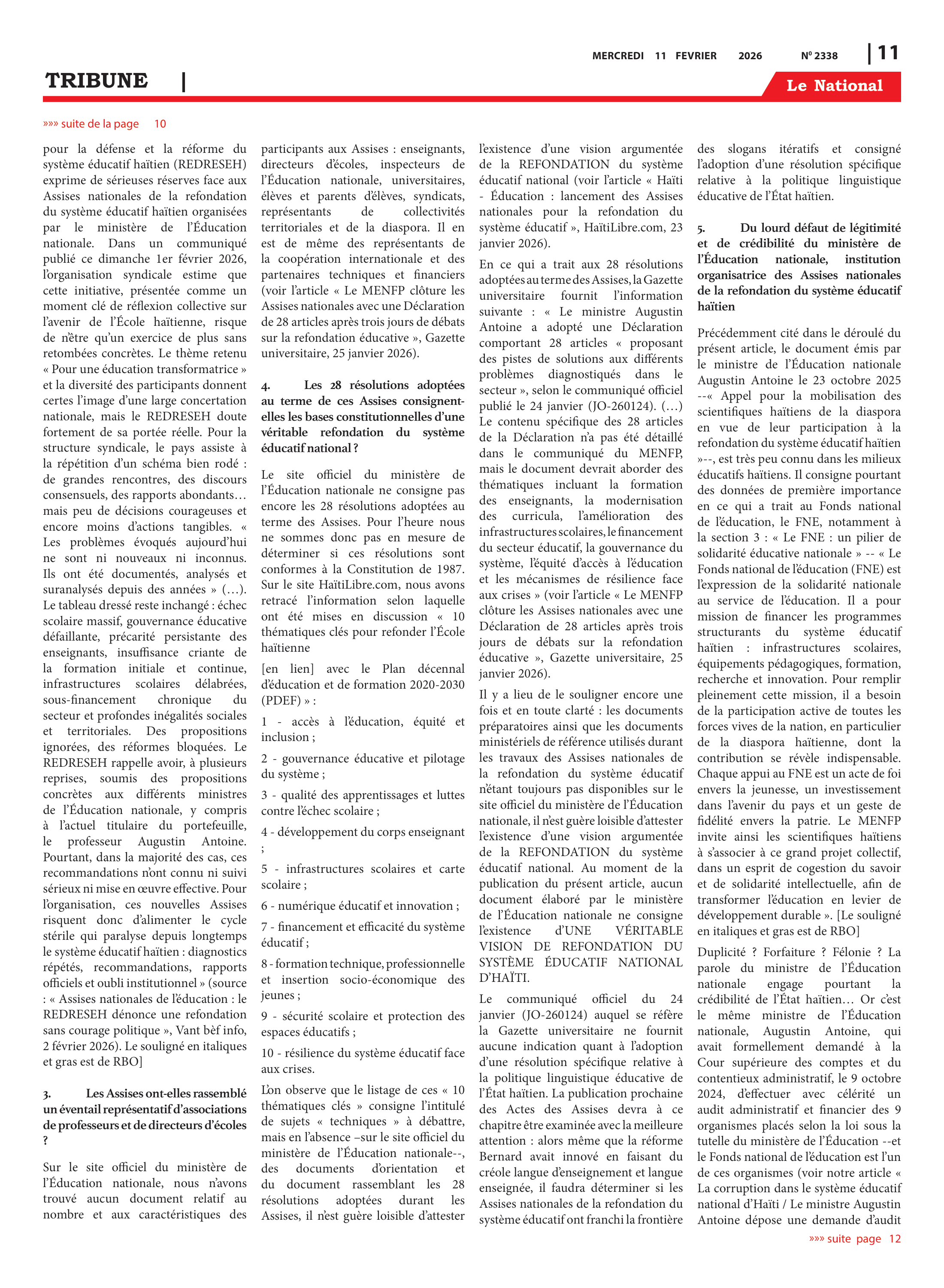 Page 11 de l'édition 2338