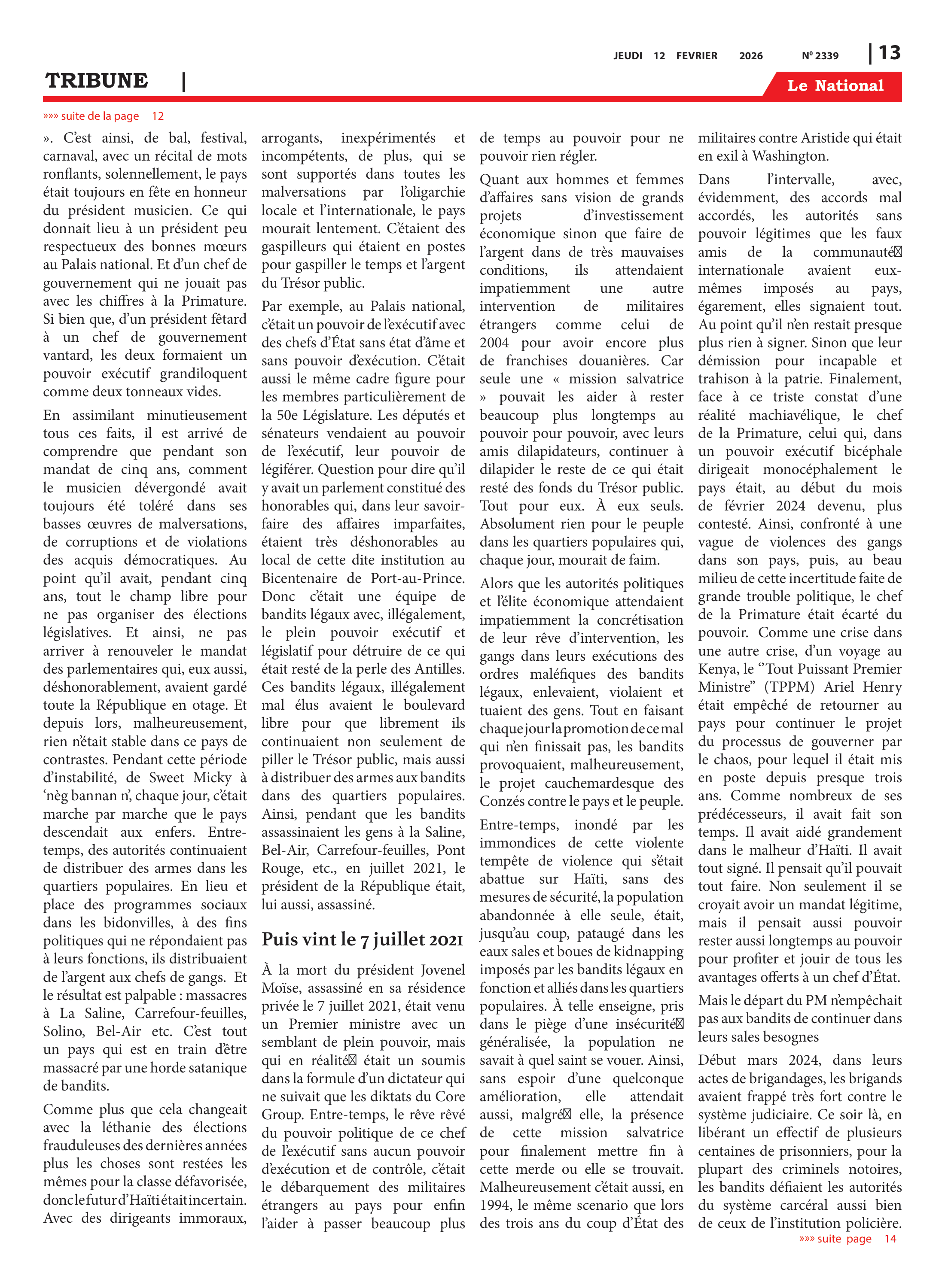 Page 13 de l'édition 2339