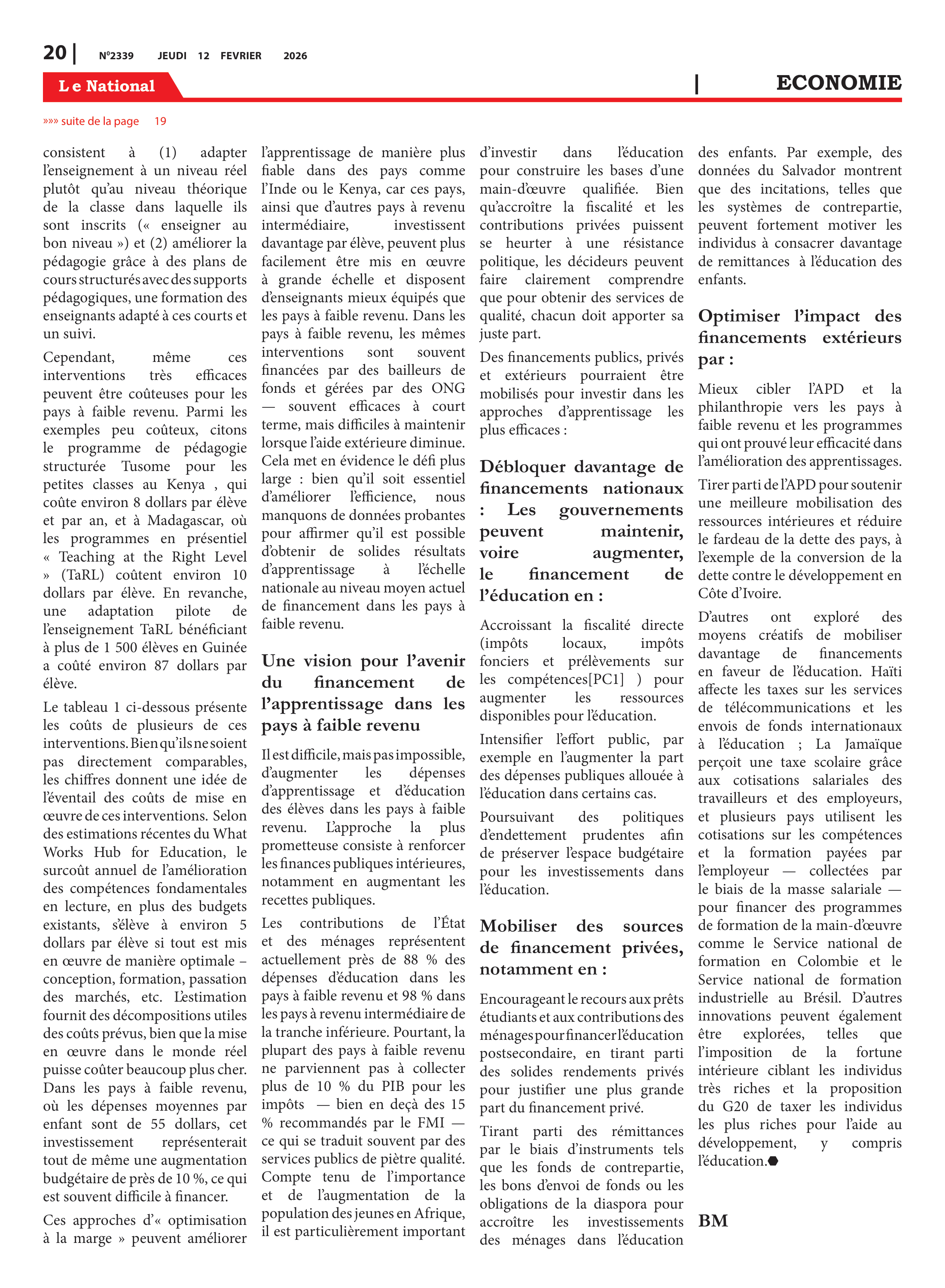 Page 20 de l'édition 2339
