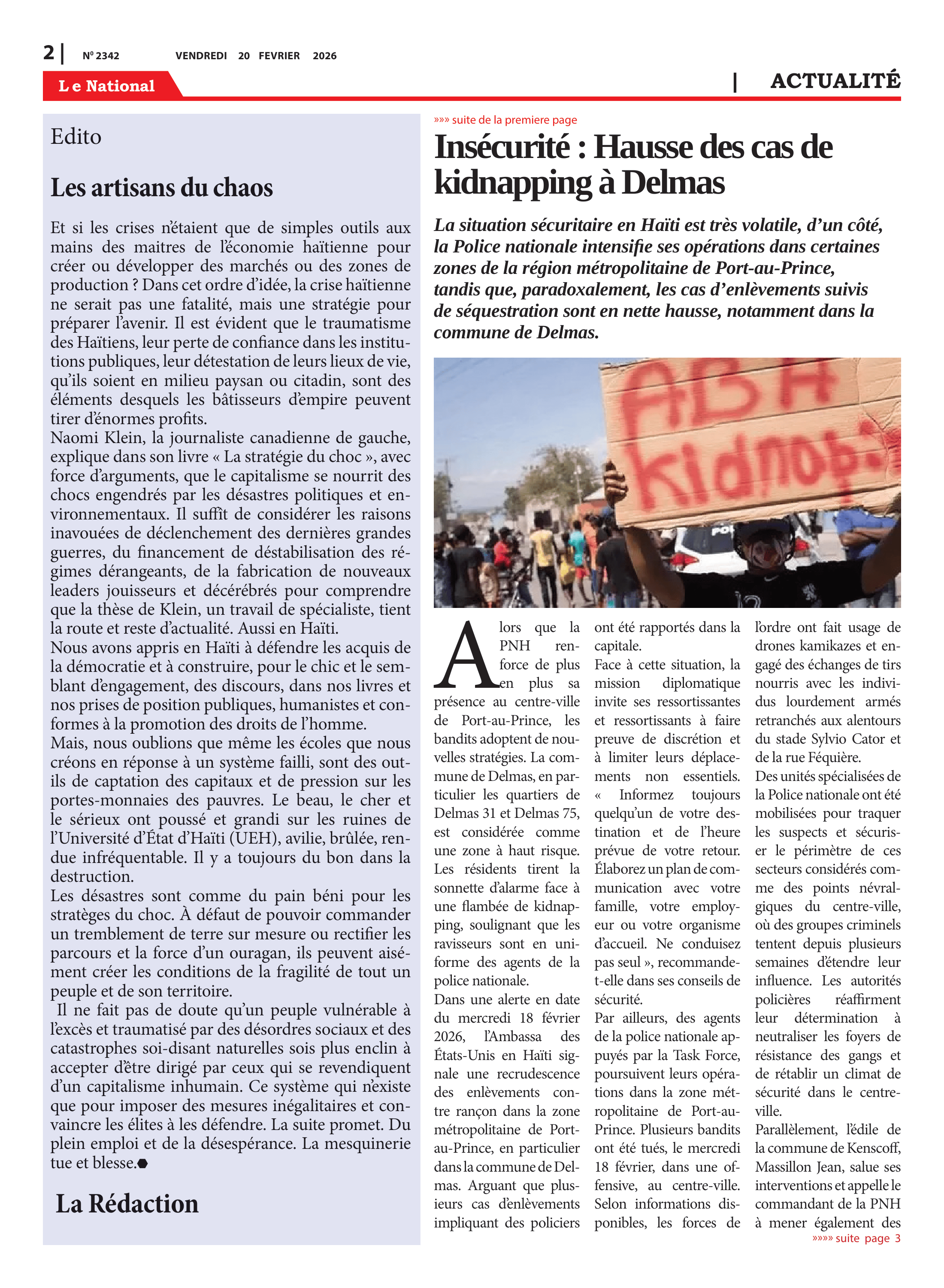 Page 2 de l'édition 2342