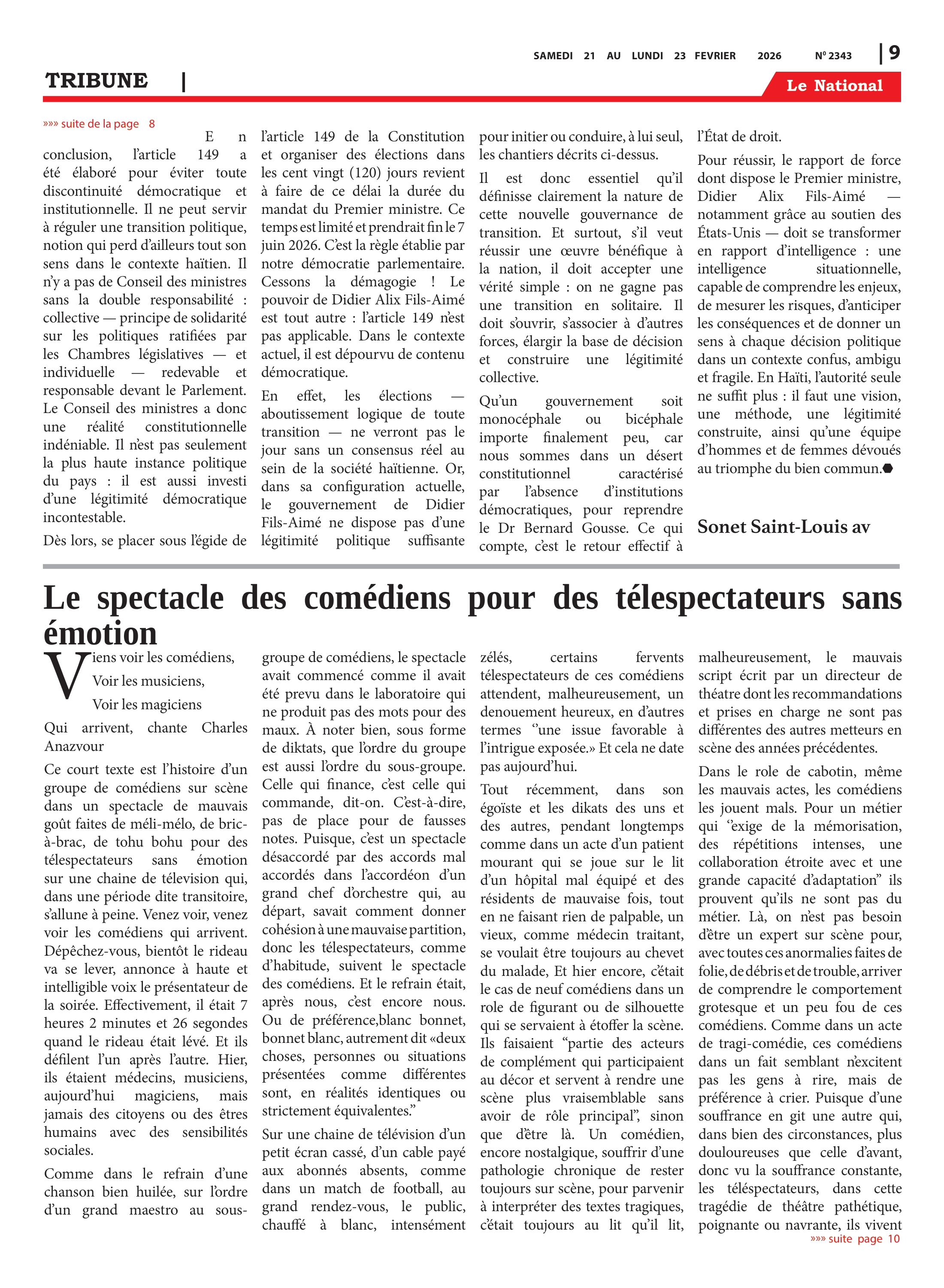 Page 9 de l'édition 2343