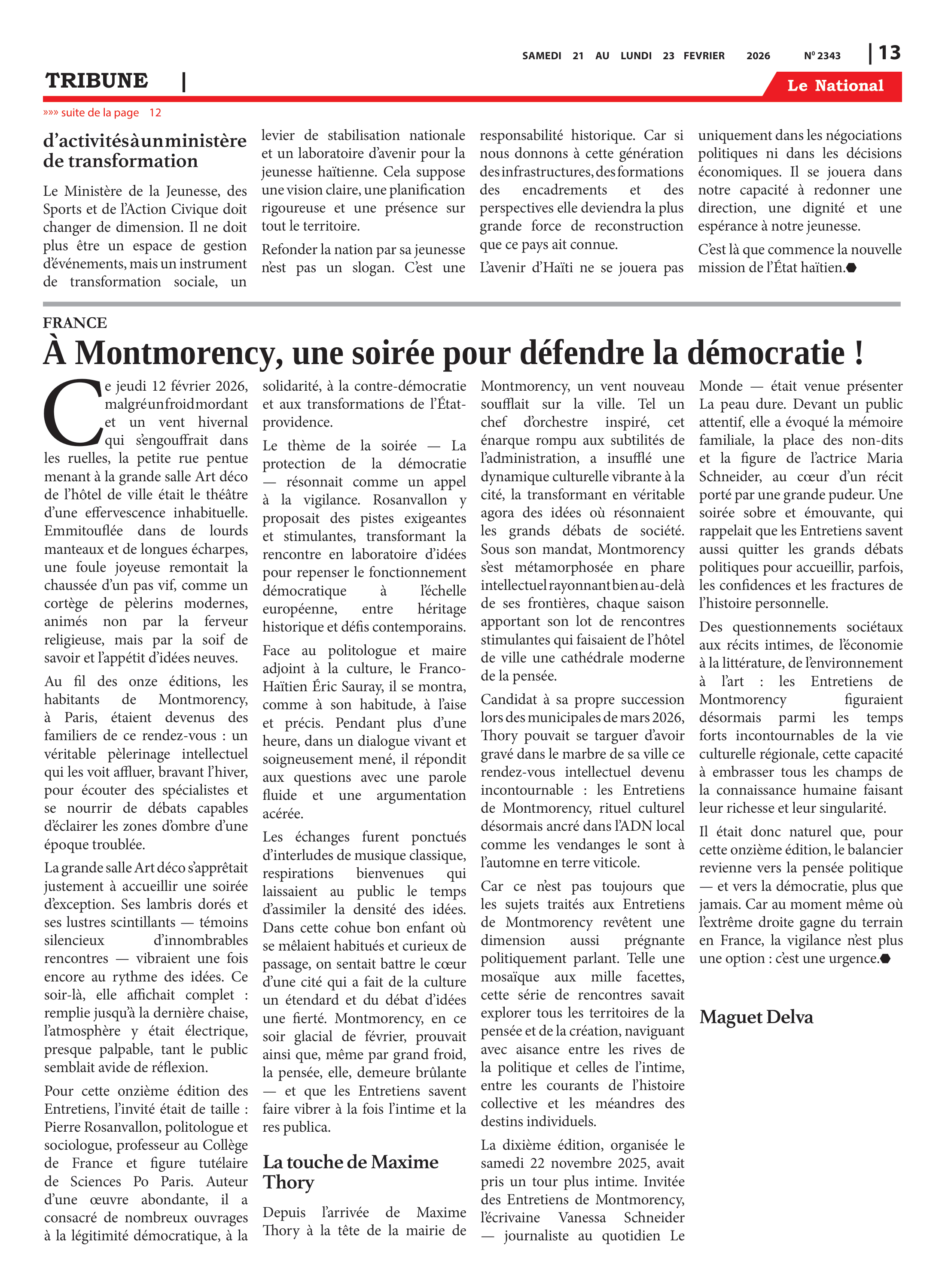 Page 13 de l'édition 2343