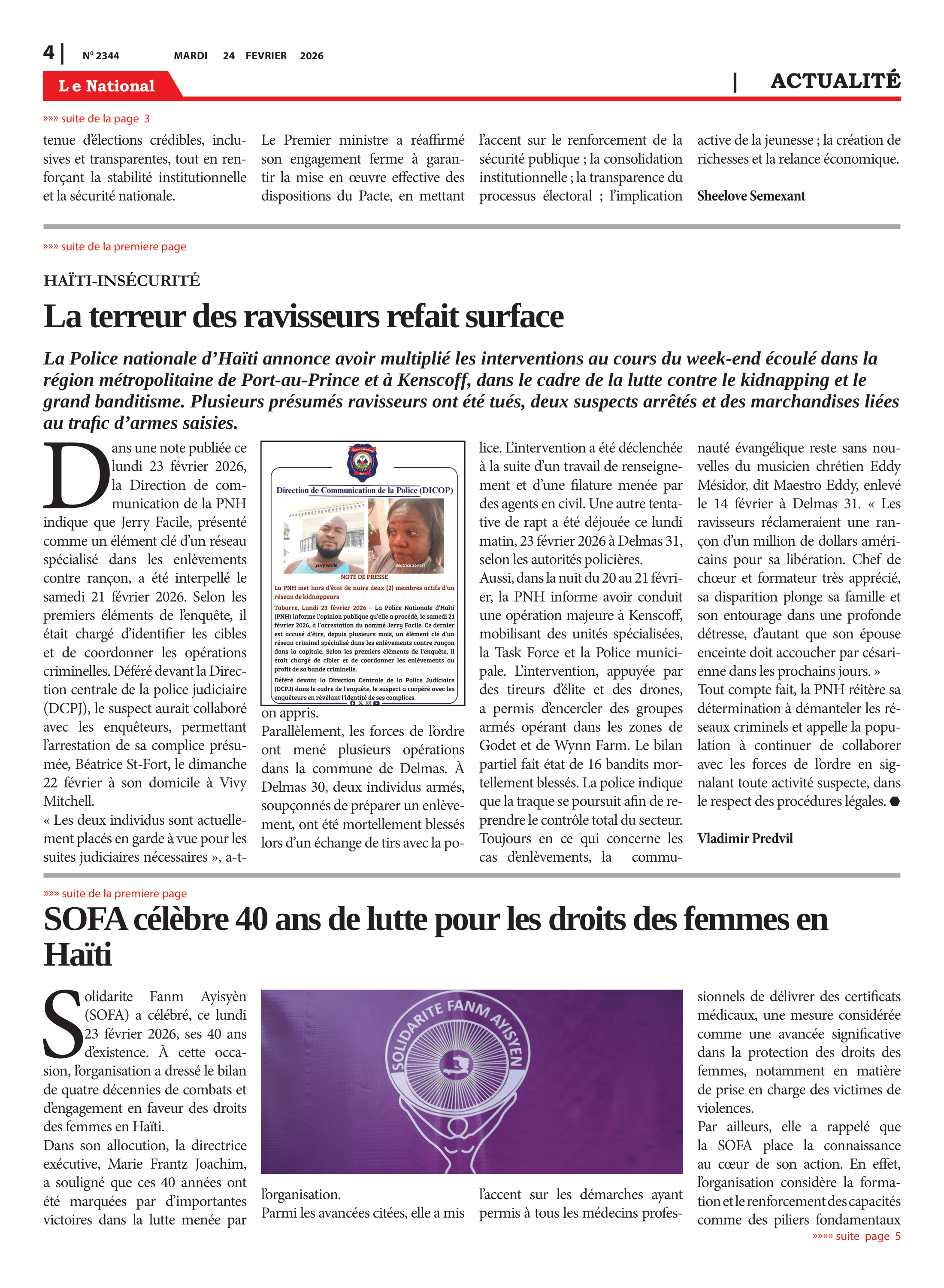 Page 4 de l'édition 2344