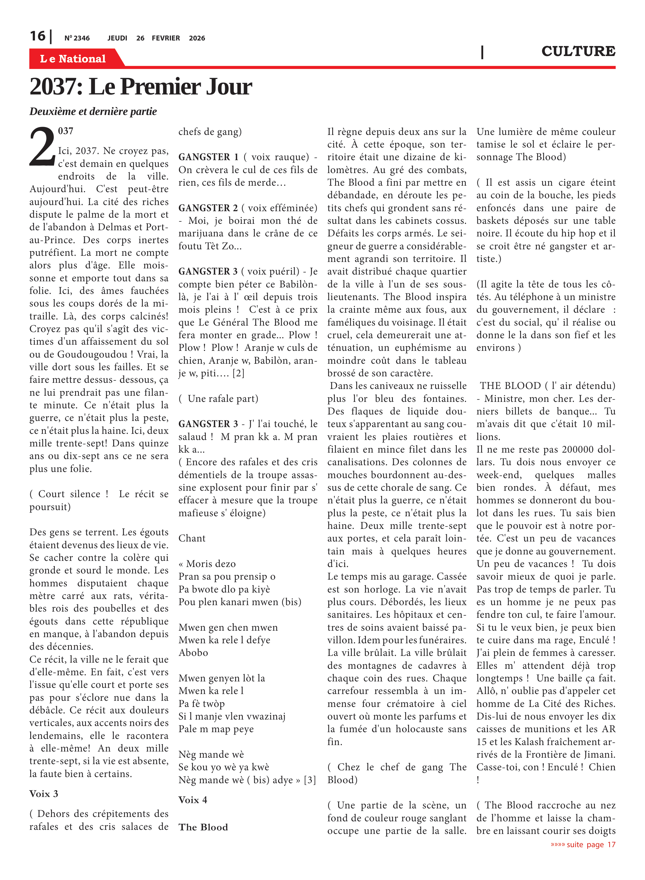 Page 16 de l'édition 2346