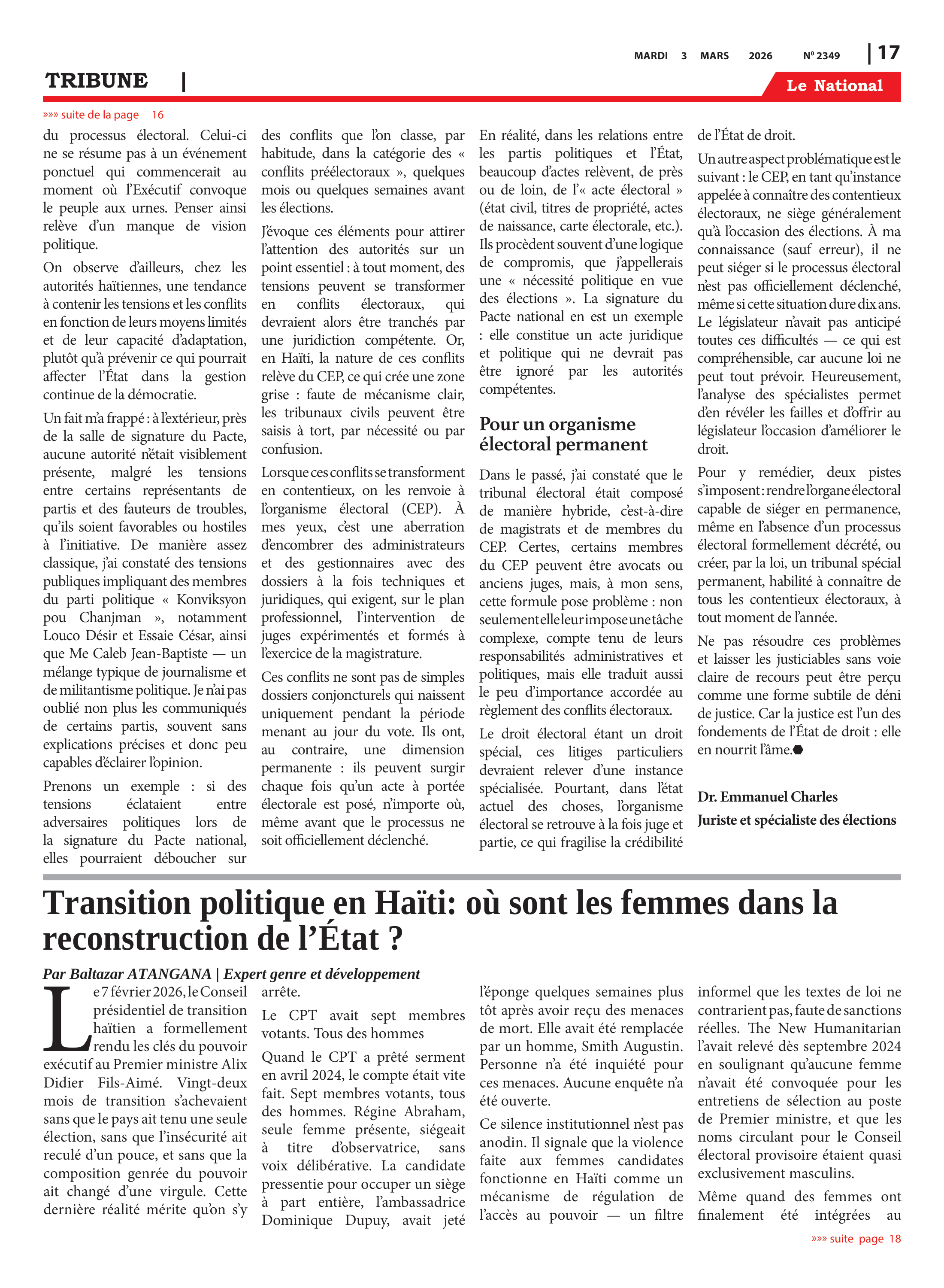 Page 17 de l'édition 2349