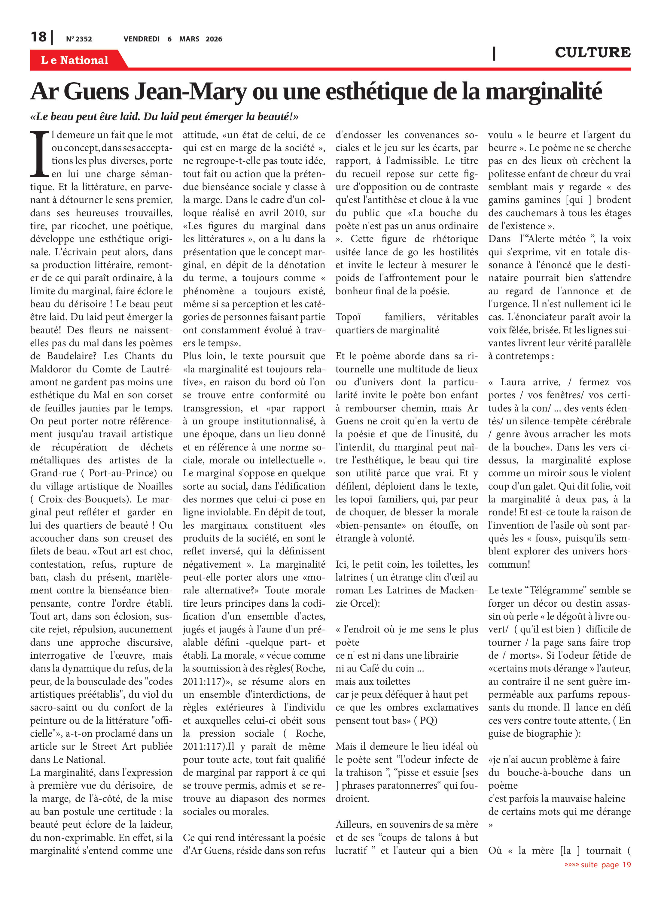 Page 18 de l'édition 2352