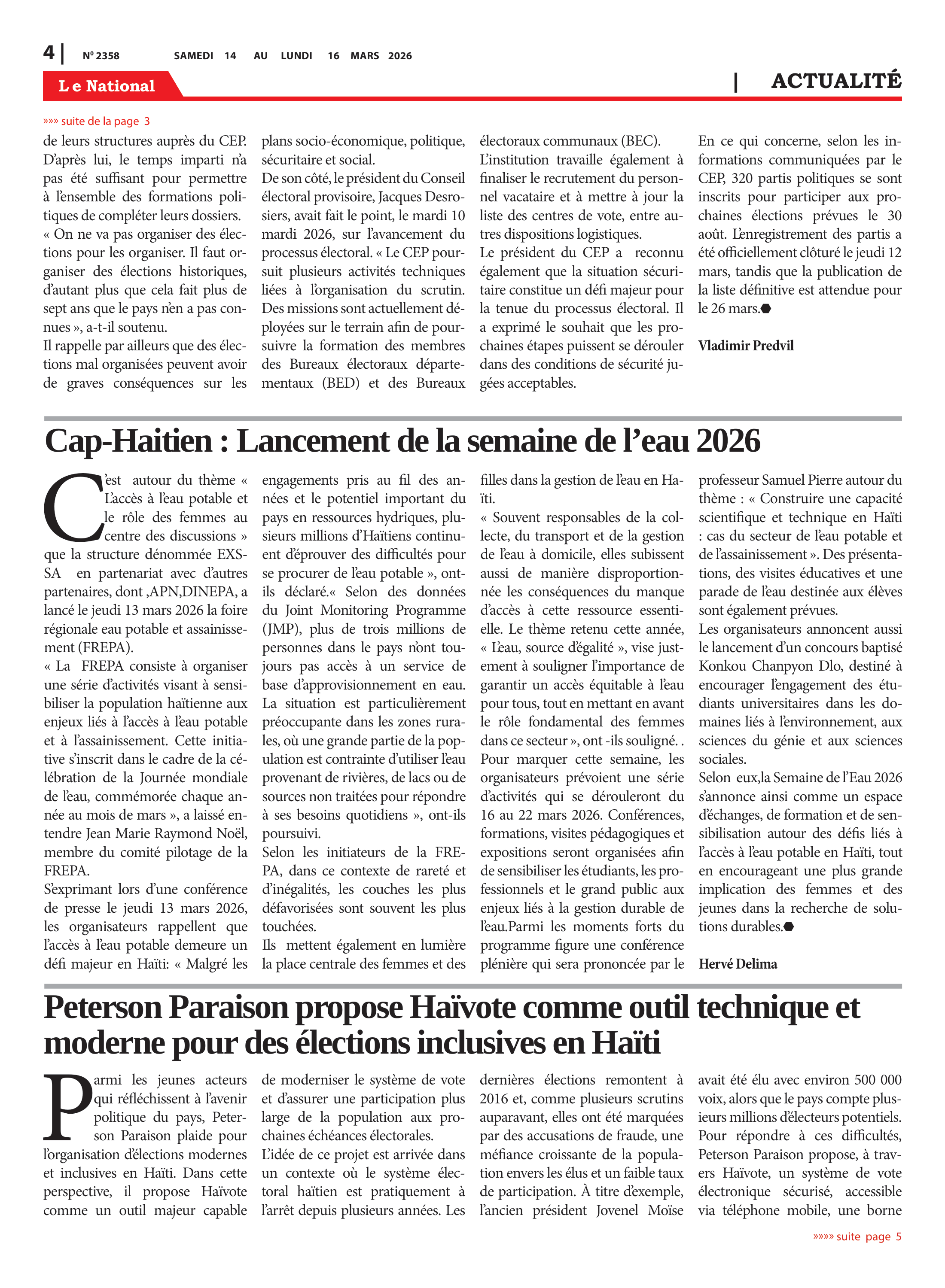 Page 4 de l'édition 2358