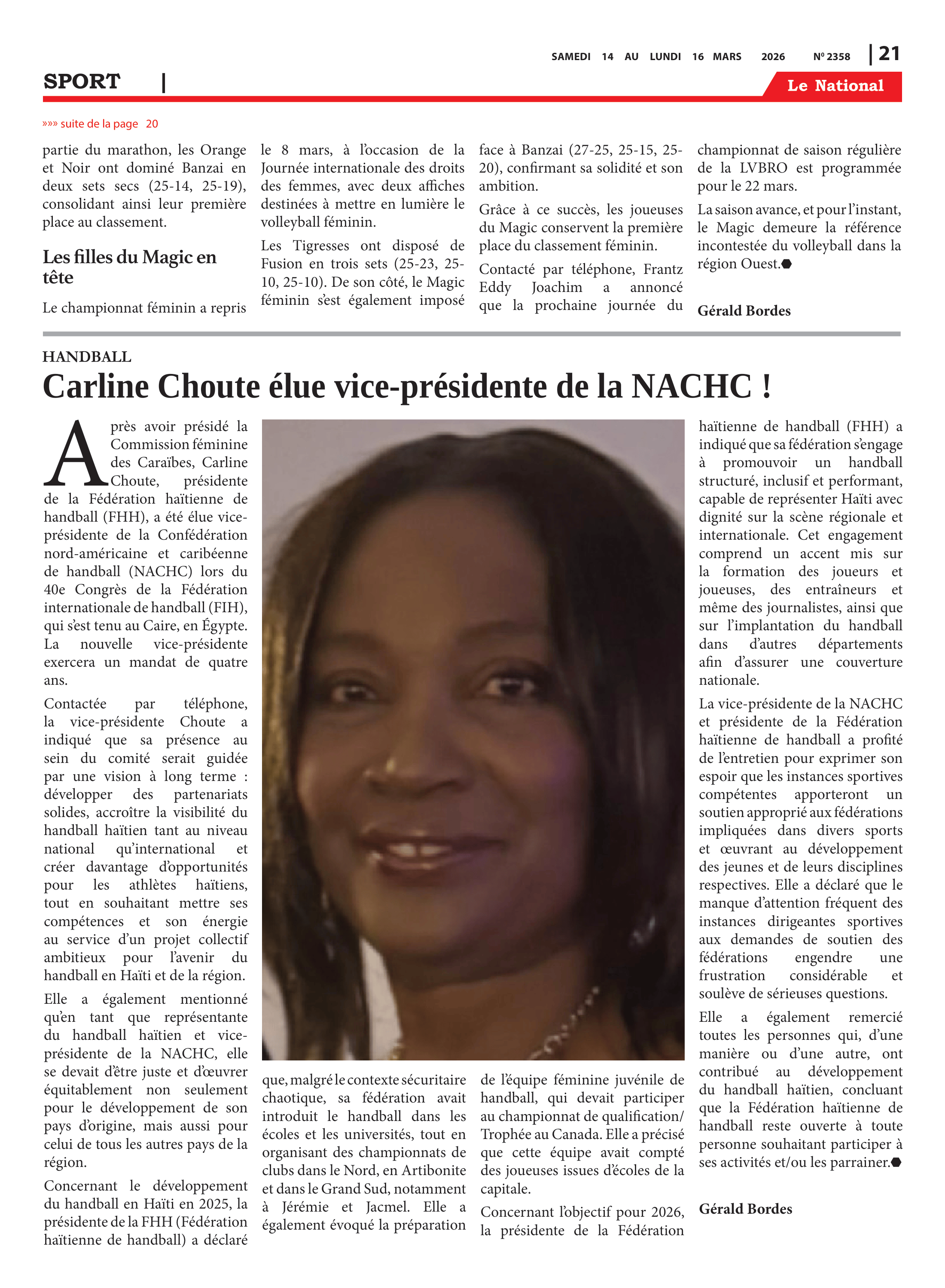 Page 21 de l'édition 2358
