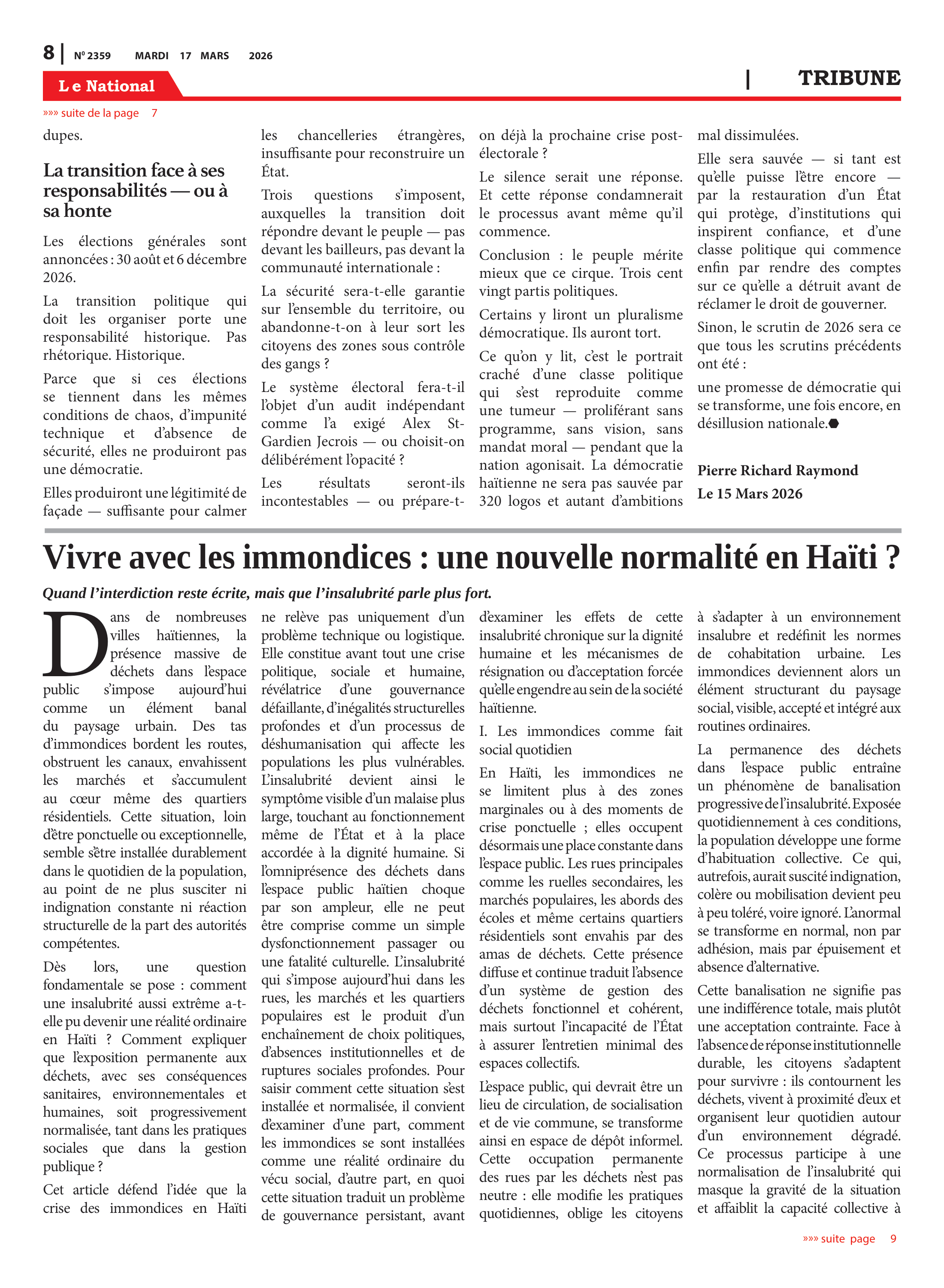 Page 8 de l'édition 2359