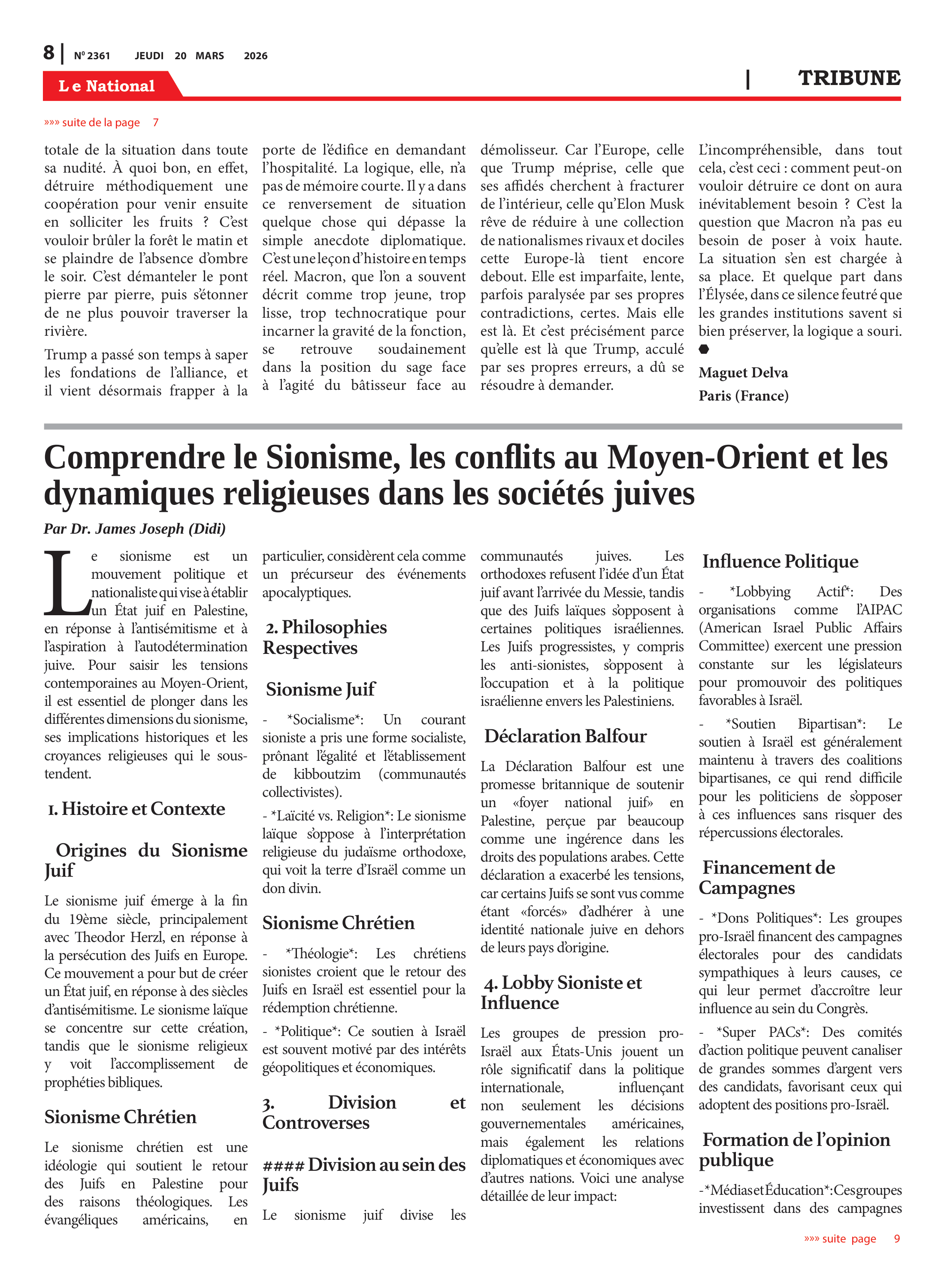 Page 8 de l'édition 2361
