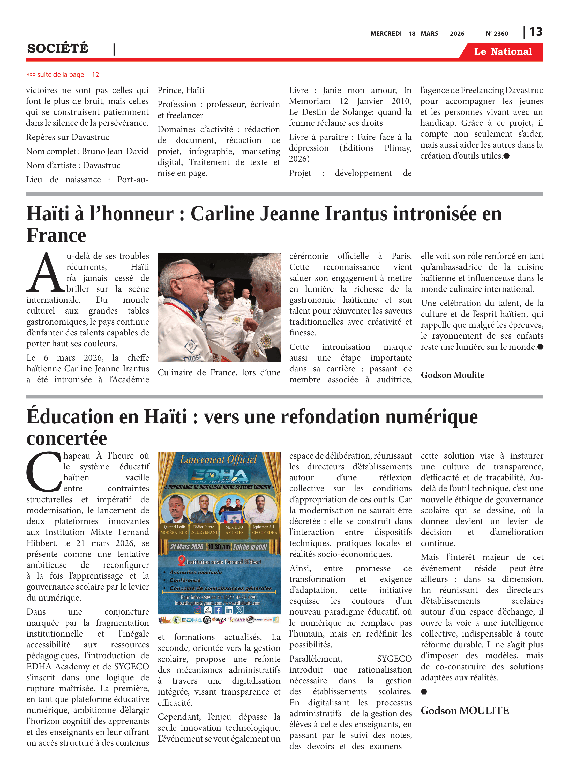 Page 13 de l'édition 2361