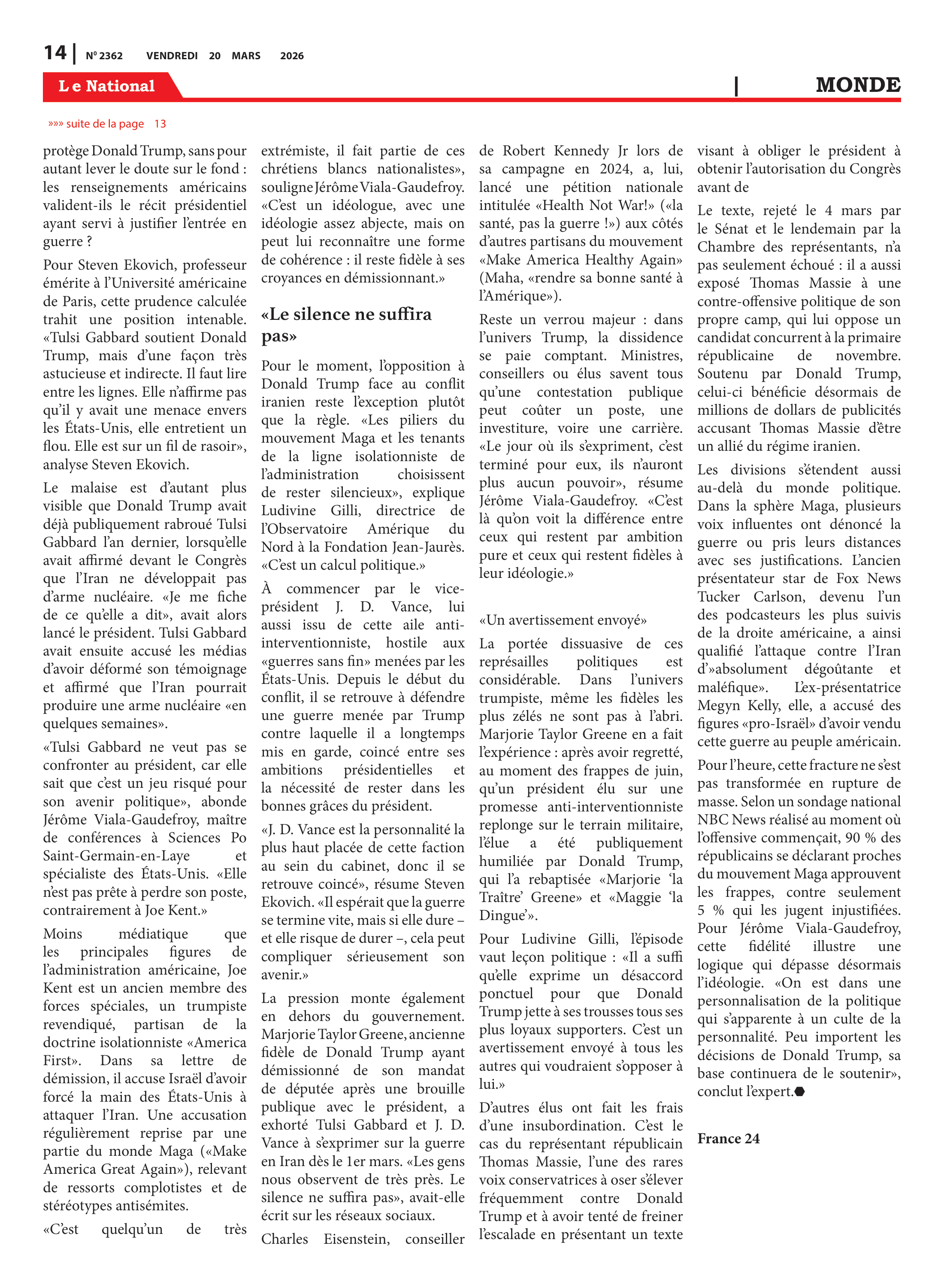 Page 14 de l'édition 2362