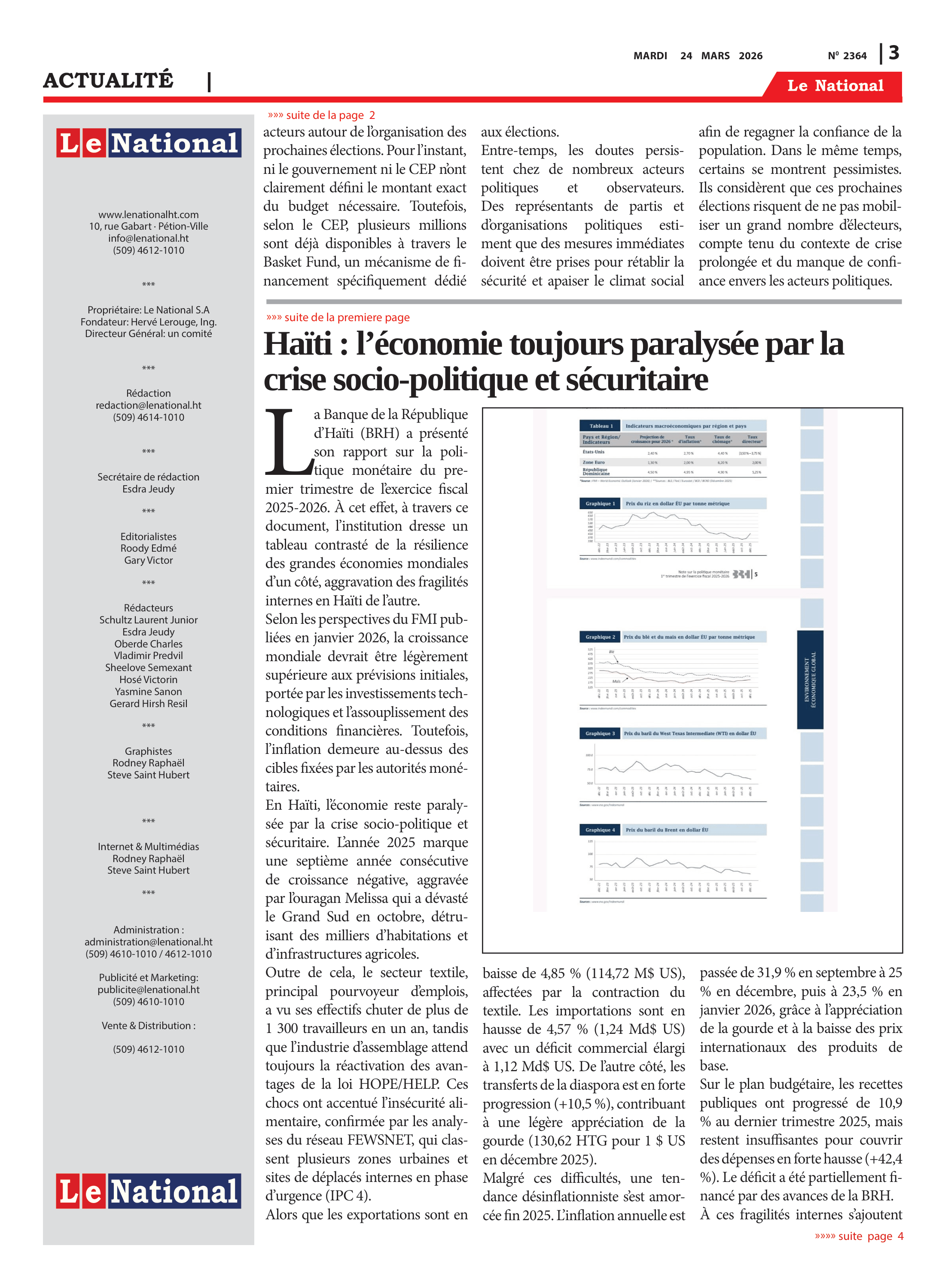 Page 3 de l'édition 2364