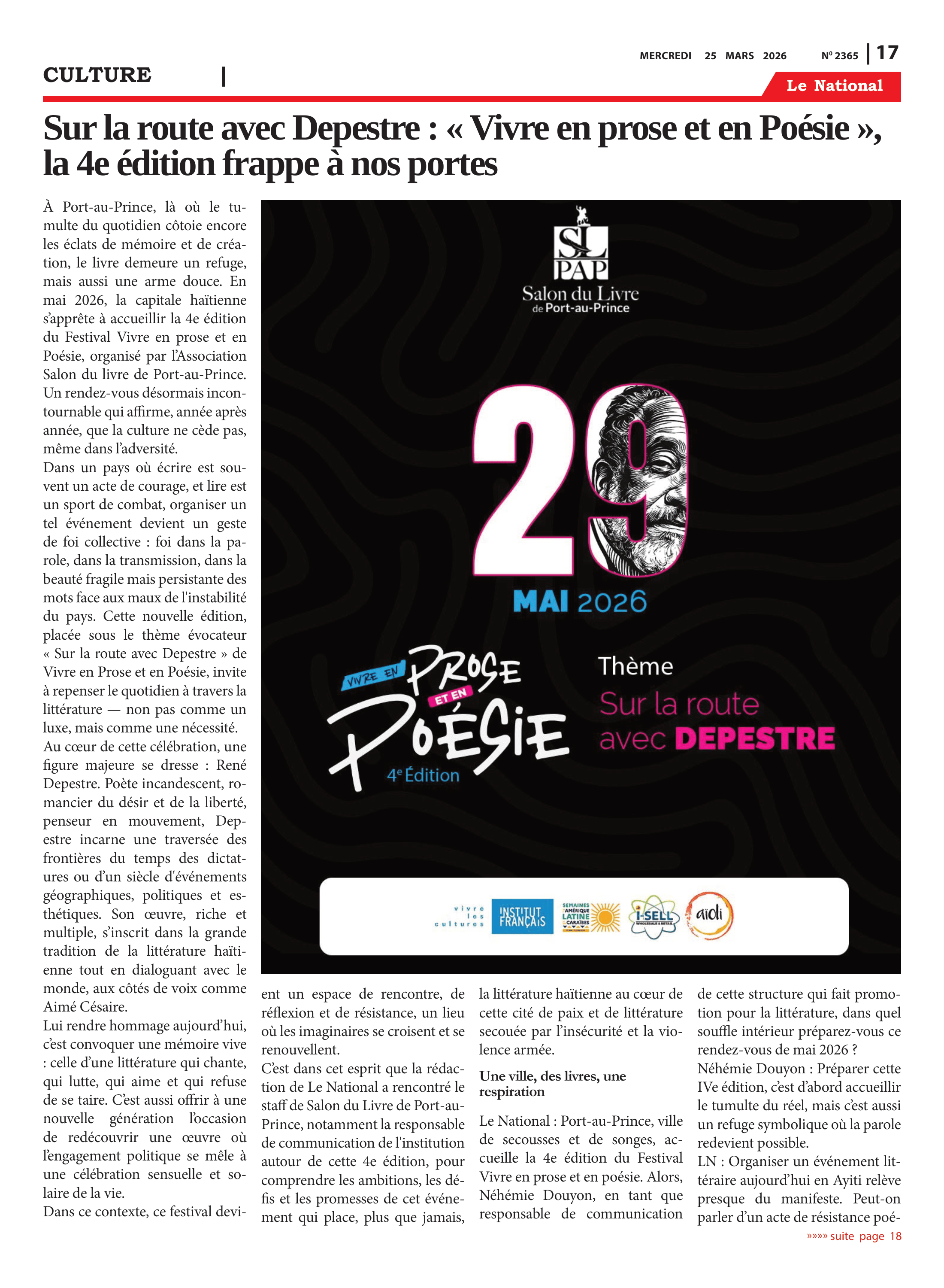 Page 18 de l'édition 2365