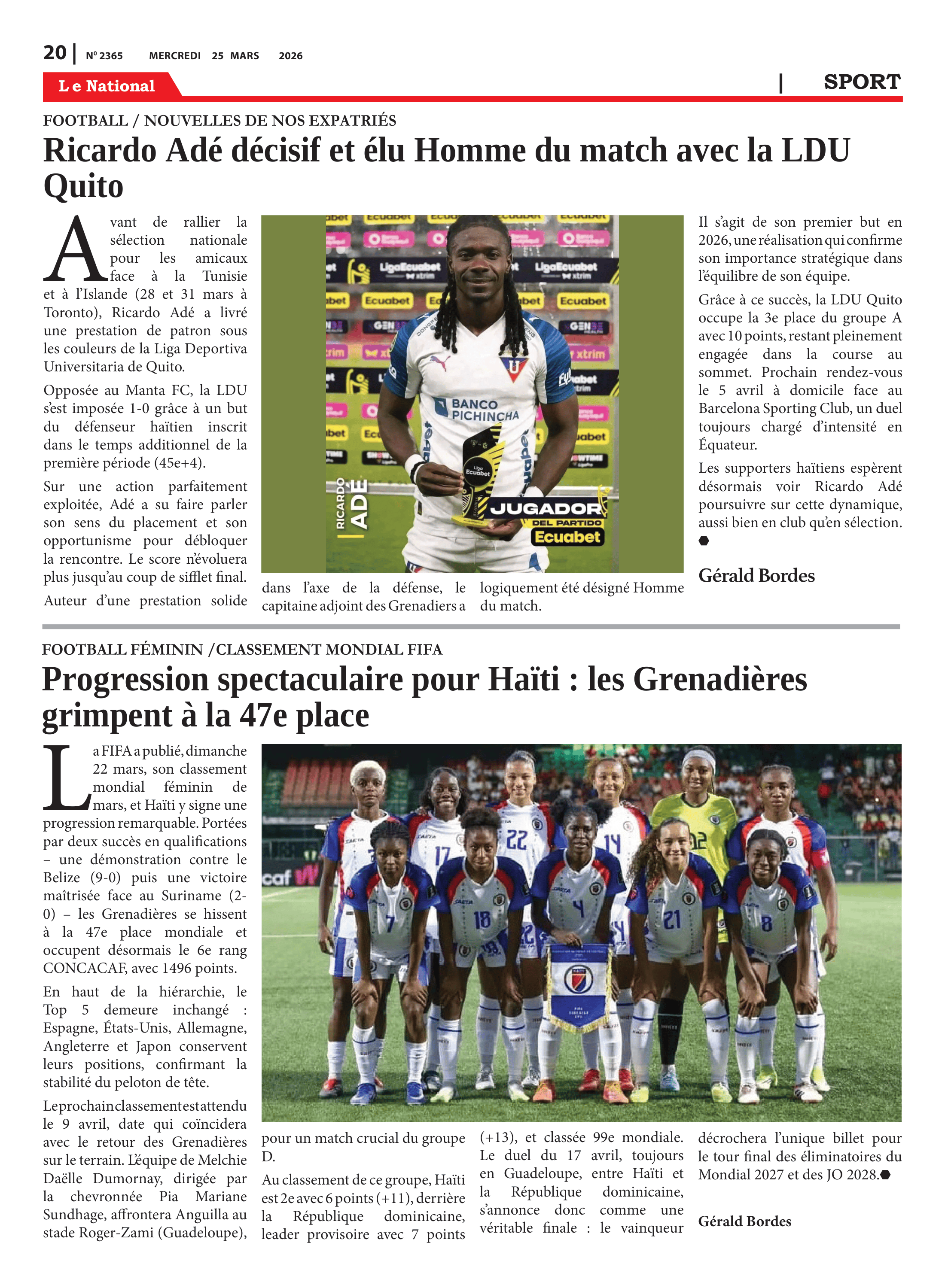 Page 20 de l'édition 2365