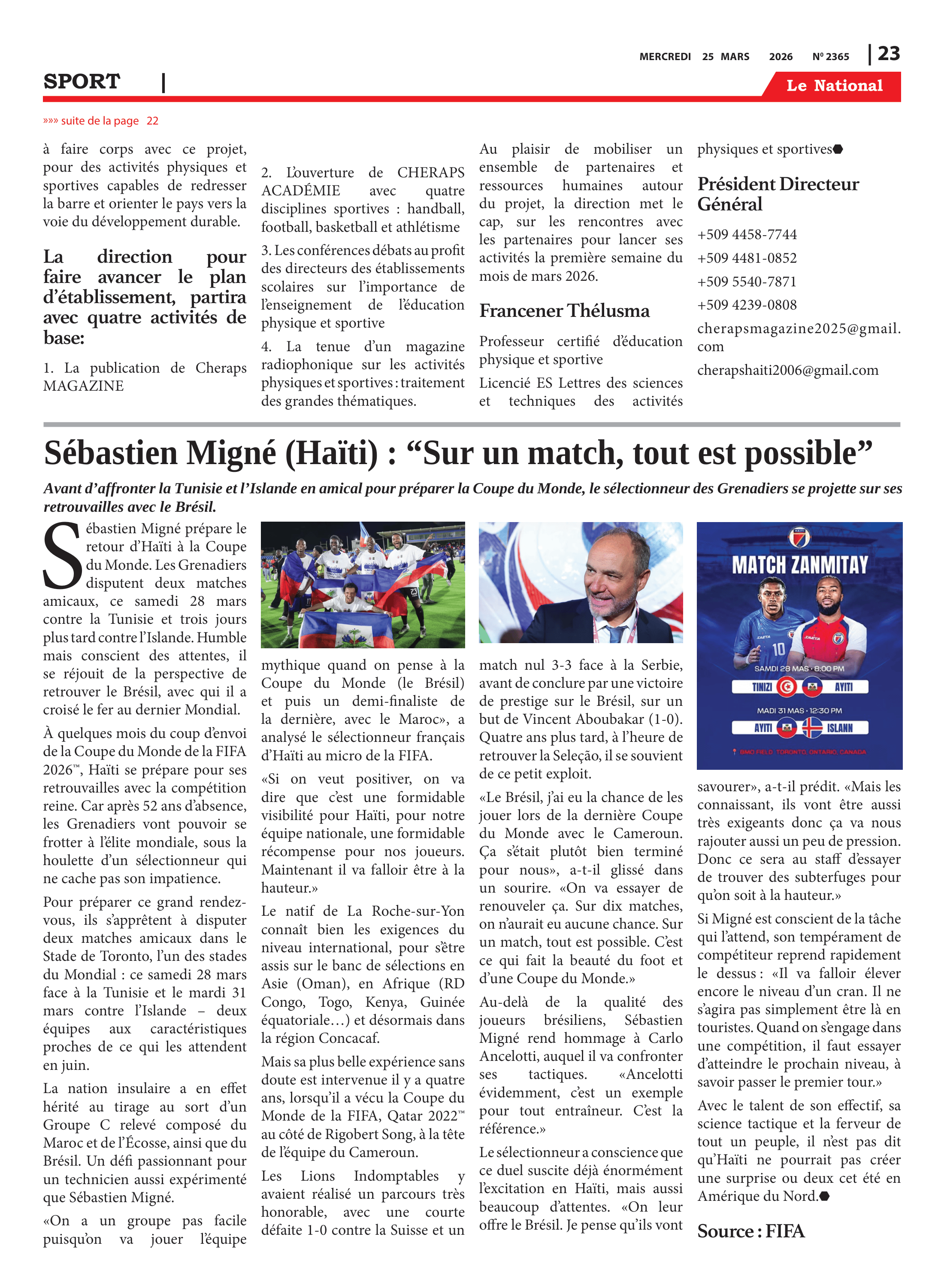 Page 23 de l'édition 2365