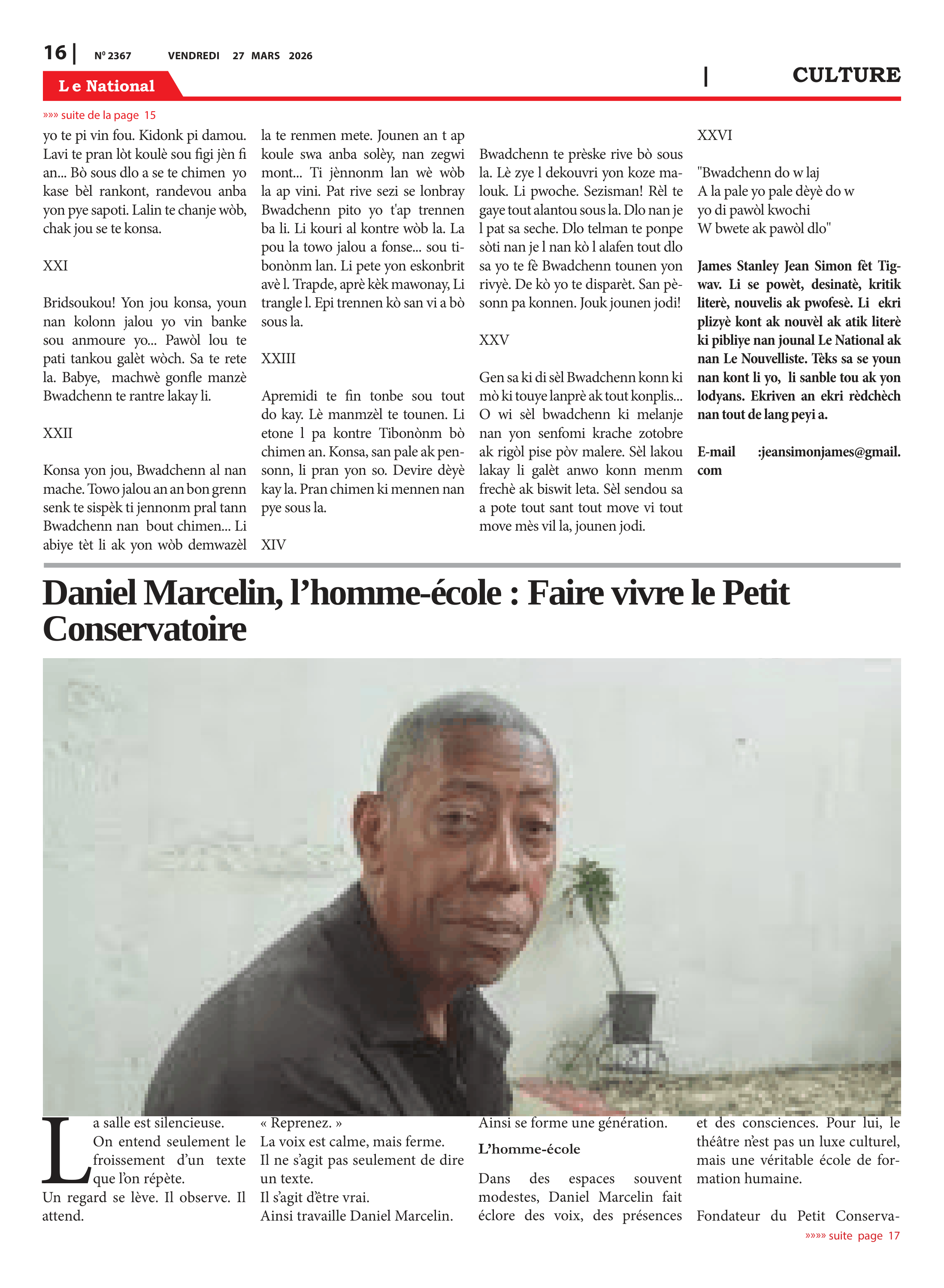 Page 16 de l'édition 2367