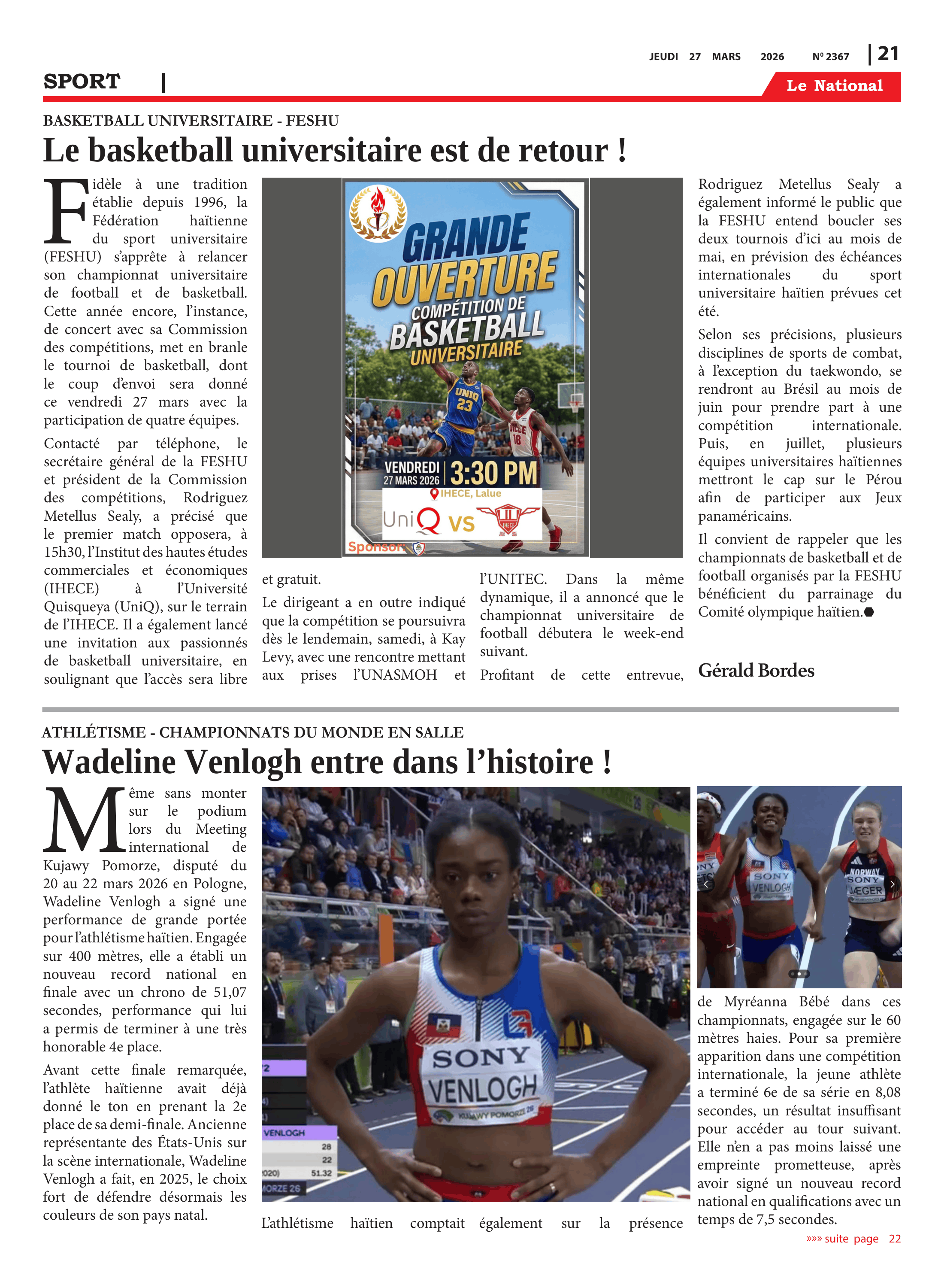 Page 21 de l'édition 2367