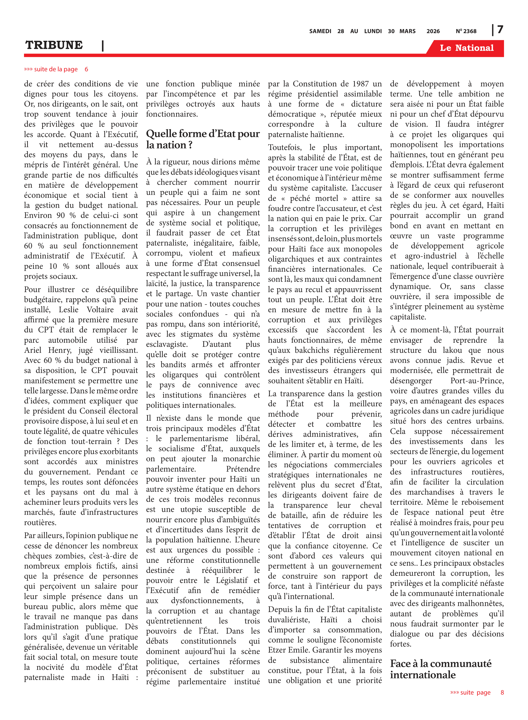 Page 7 de l'édition 2368