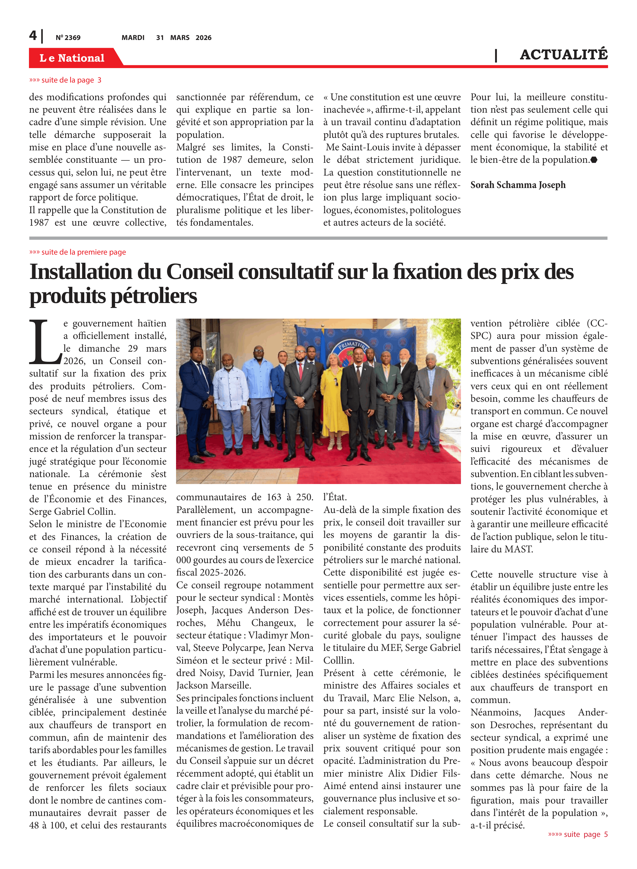 Page 4 de l'édition 2369