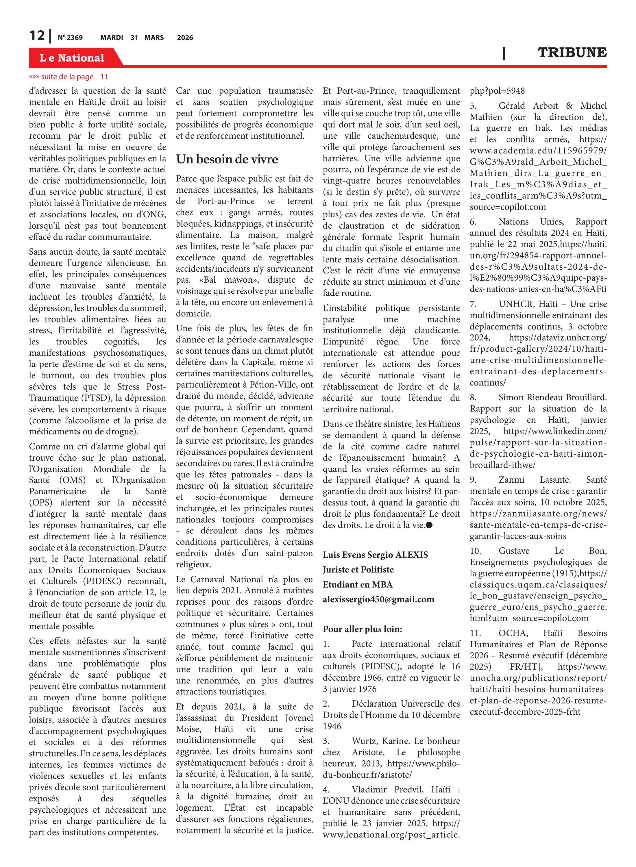 Page 12 de l'édition 2369