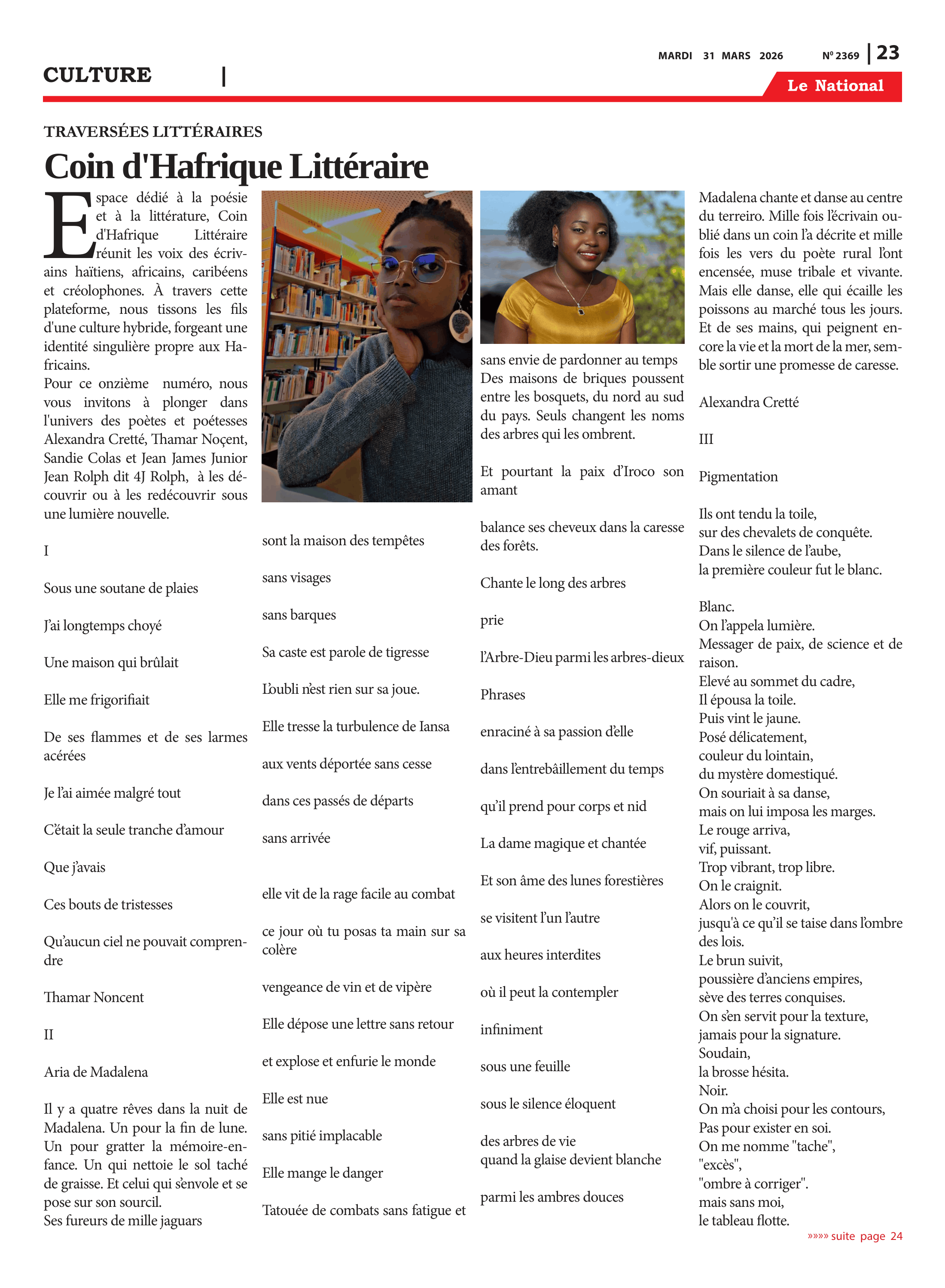 Page 23 de l'édition 2369
