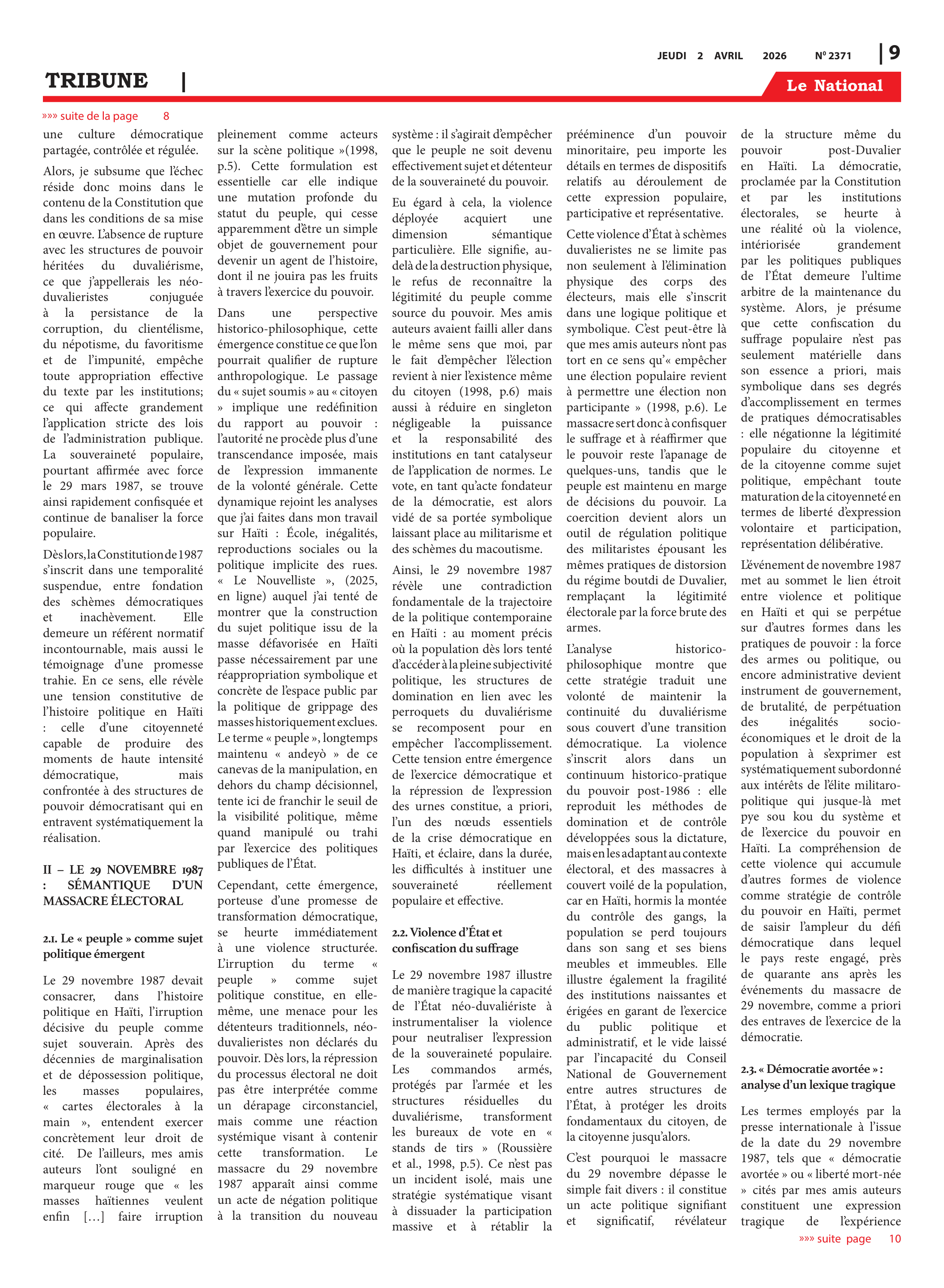 Page 9 de l'édition 2371
