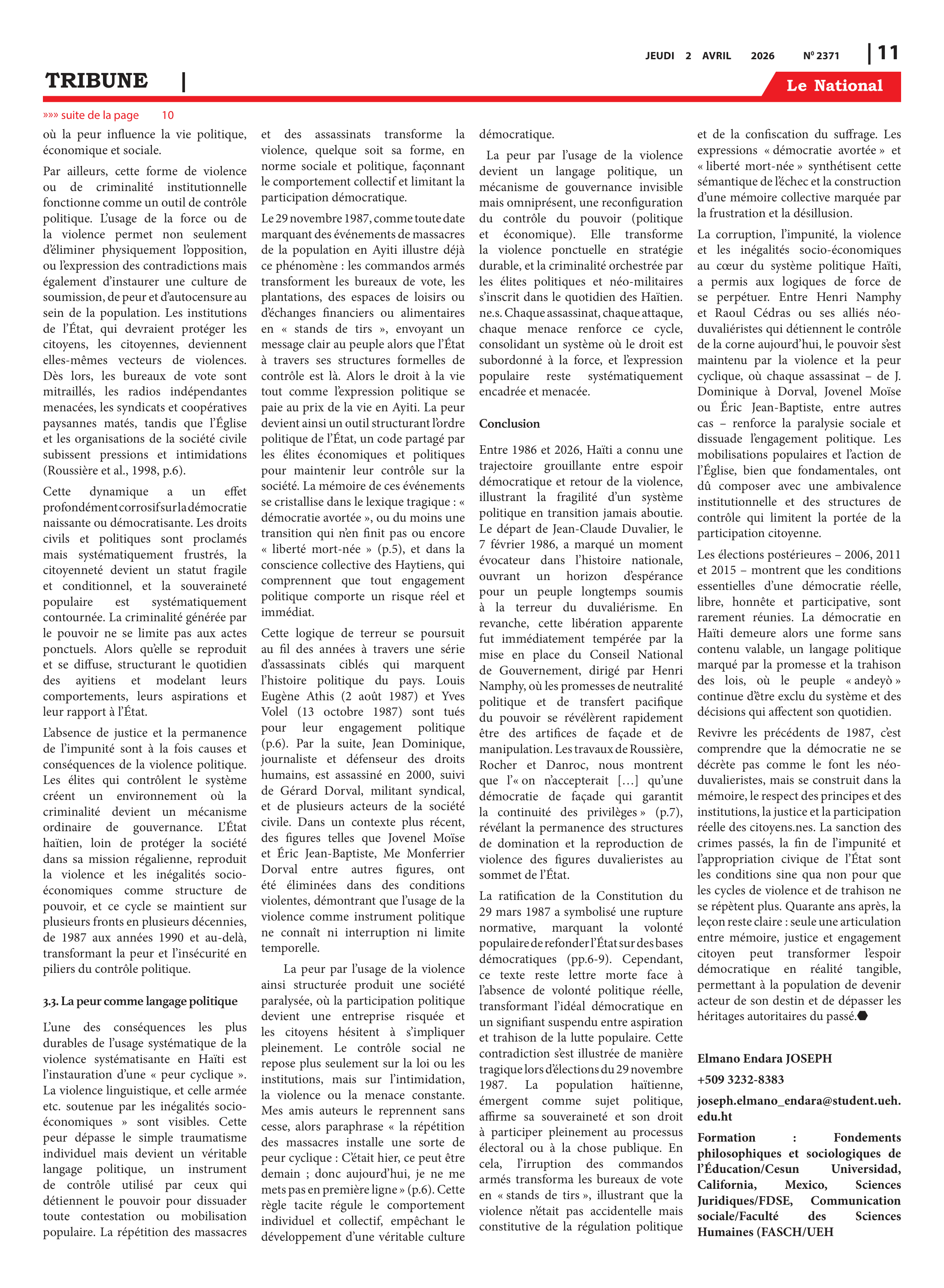 Page 11 de l'édition 2371