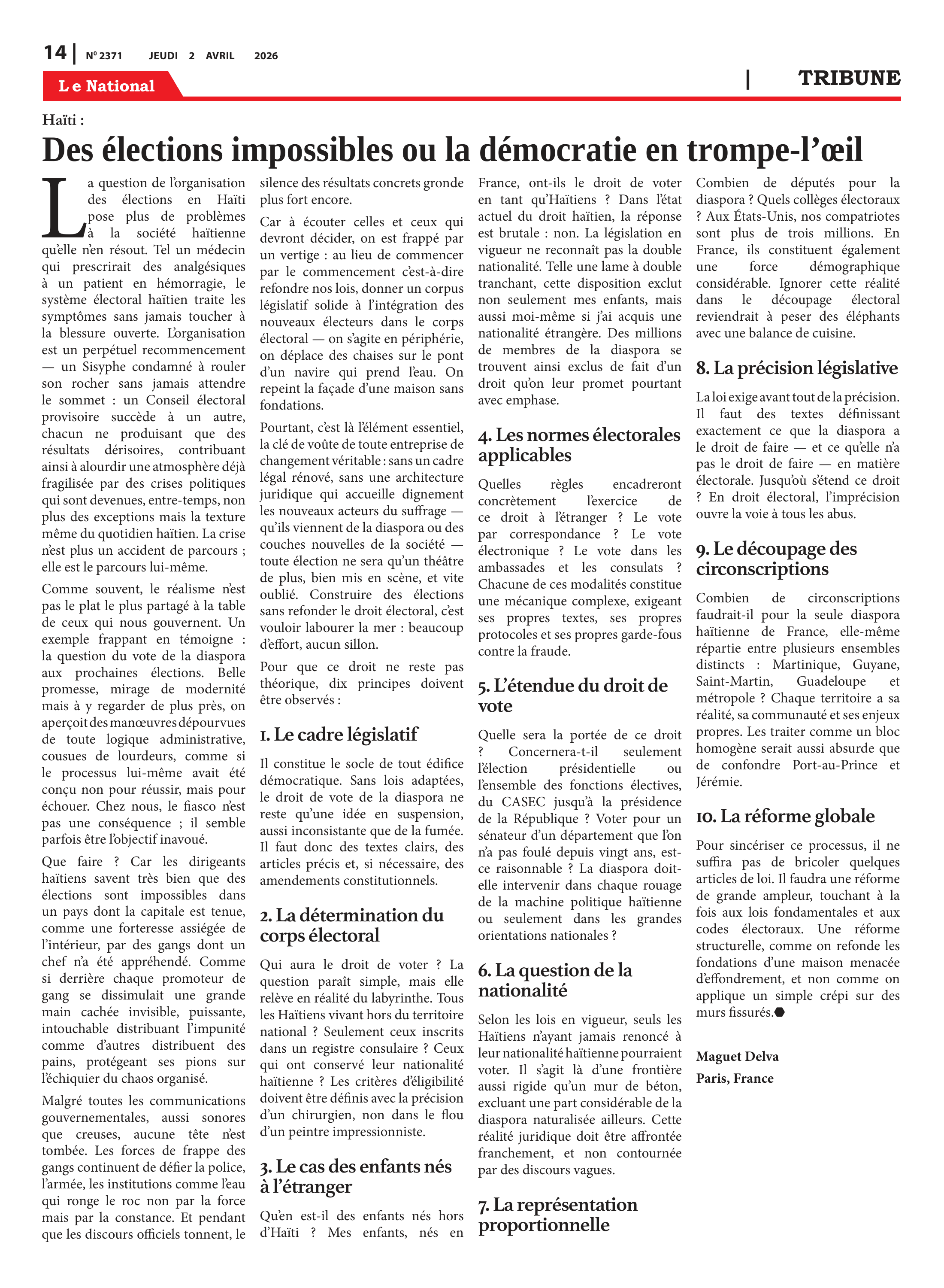 Page 14 de l'édition 2371