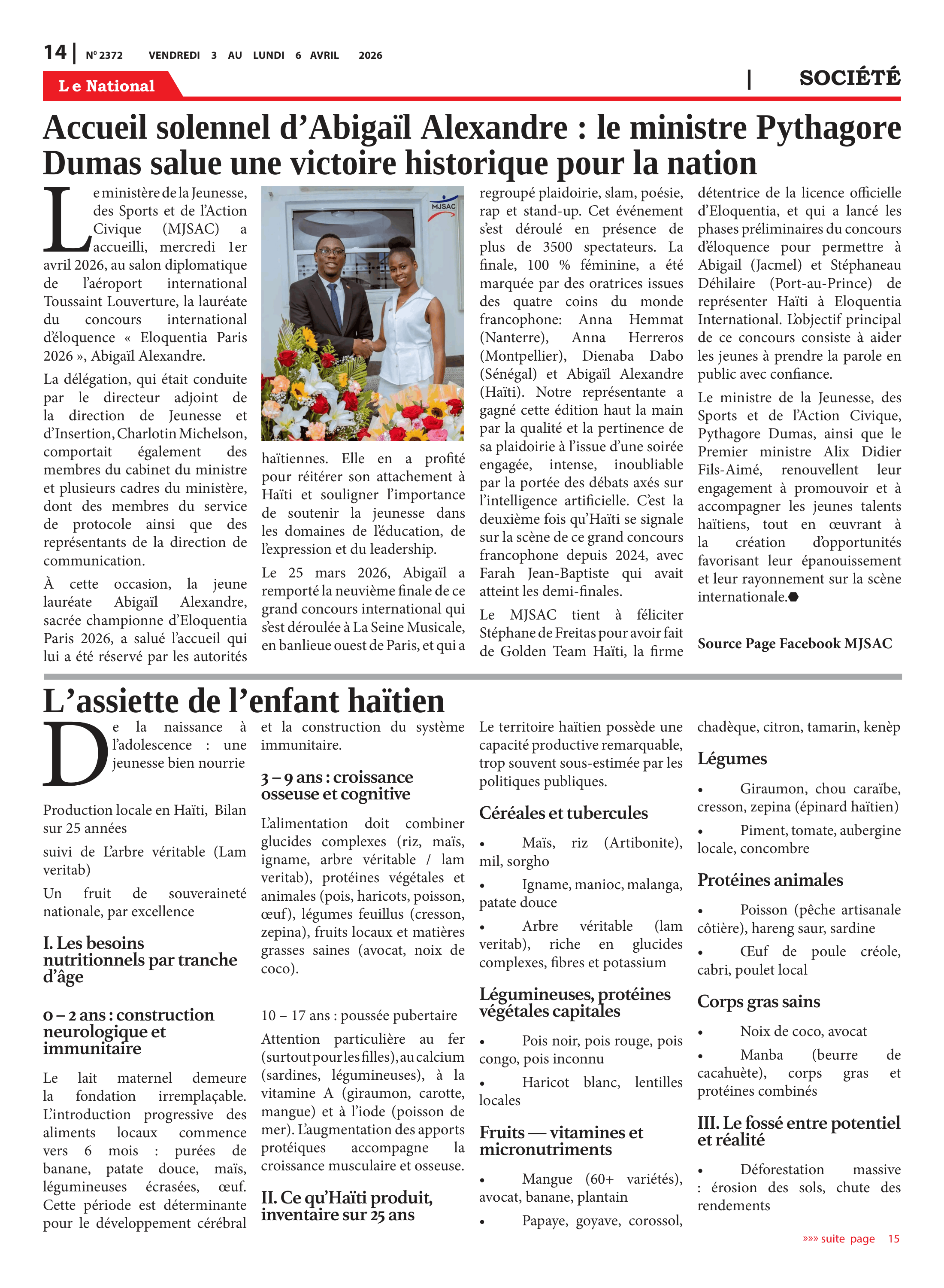 Page 14 de l'édition 2372