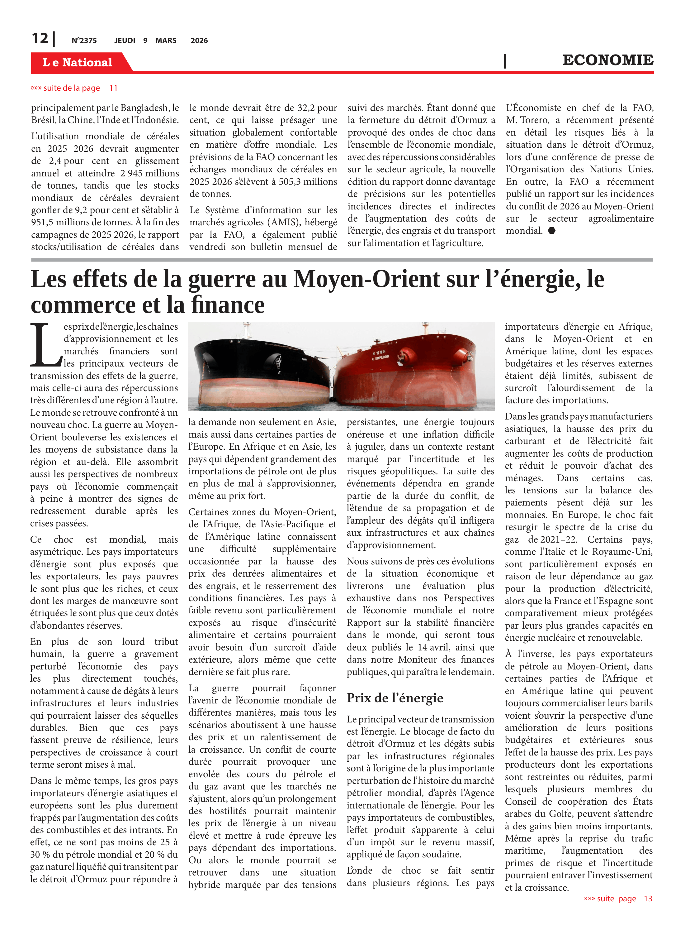 Page 12 de l'édition 2375