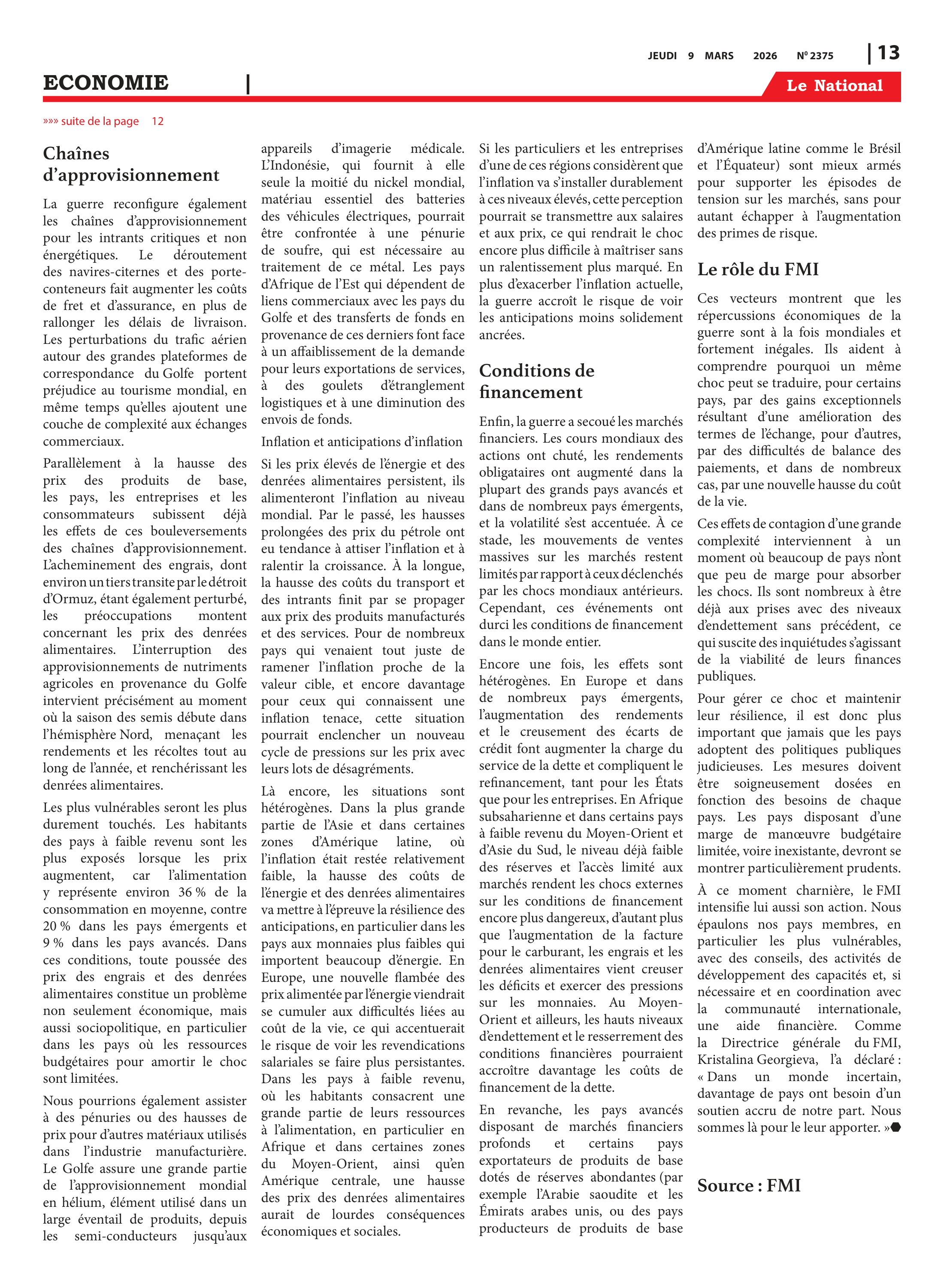 Page 13 de l'édition 2375