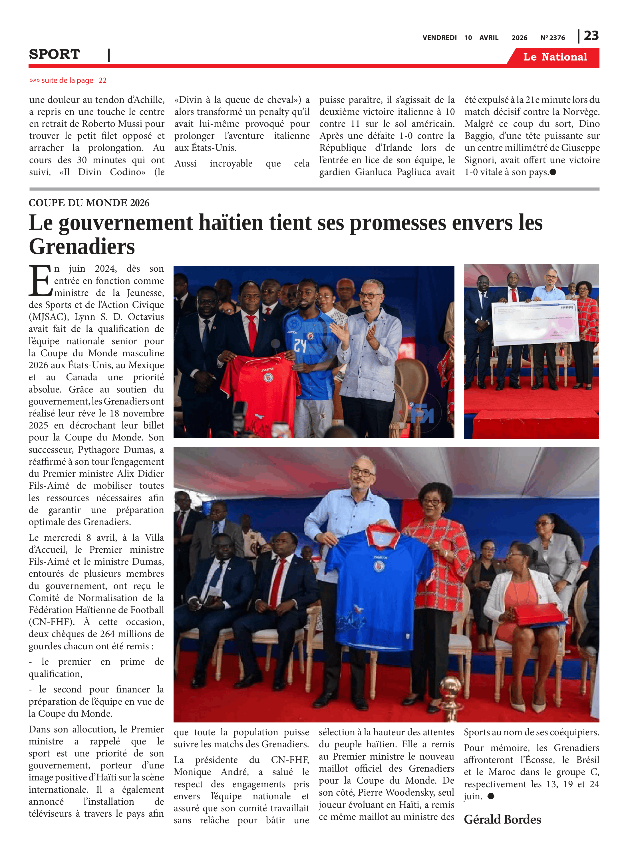 Page 23 de l'édition 2376