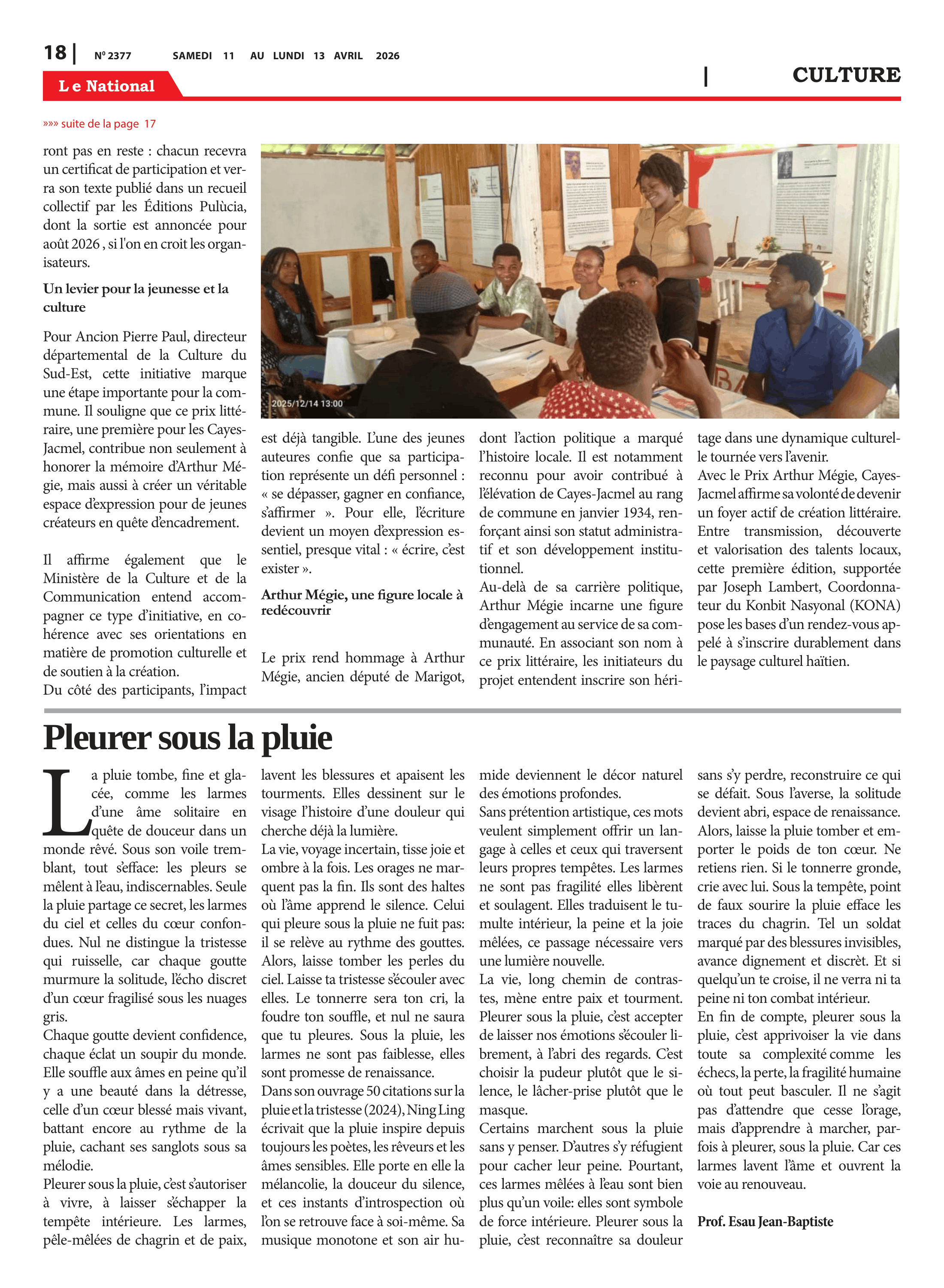 Page 18 de l'édition 2377
