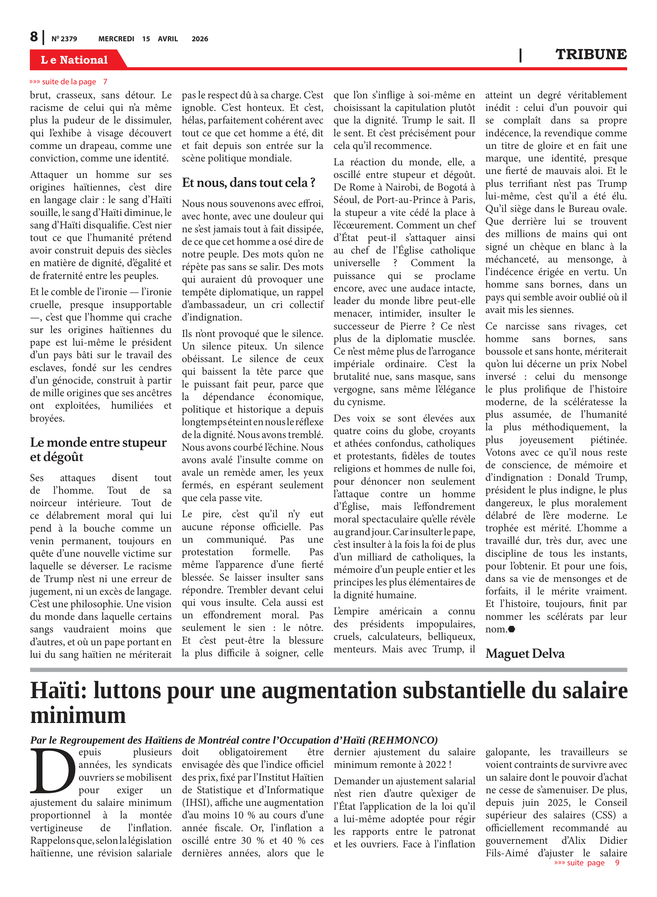 Page 8 de l'édition 2379