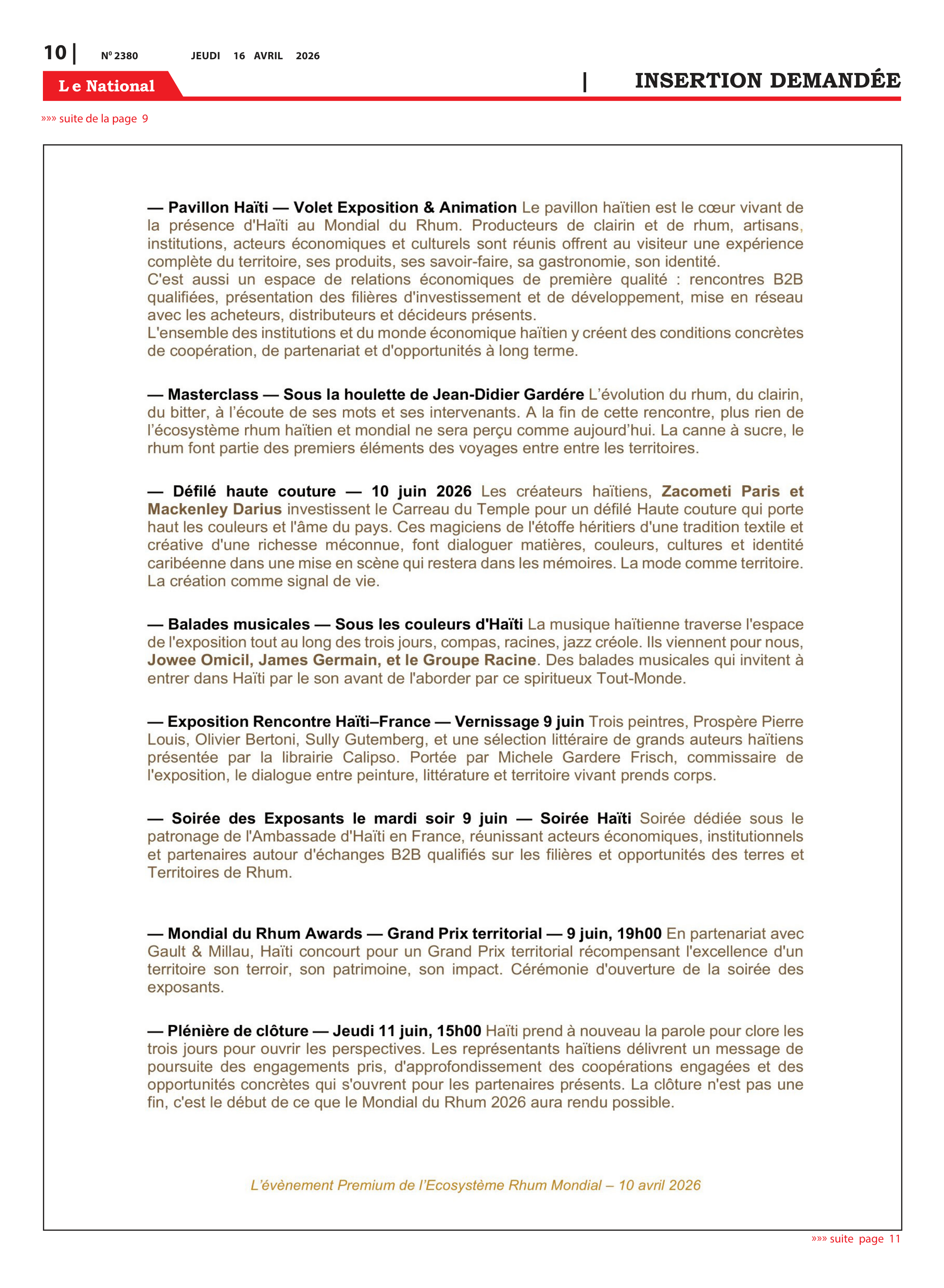 Page 10 de l'édition 2380