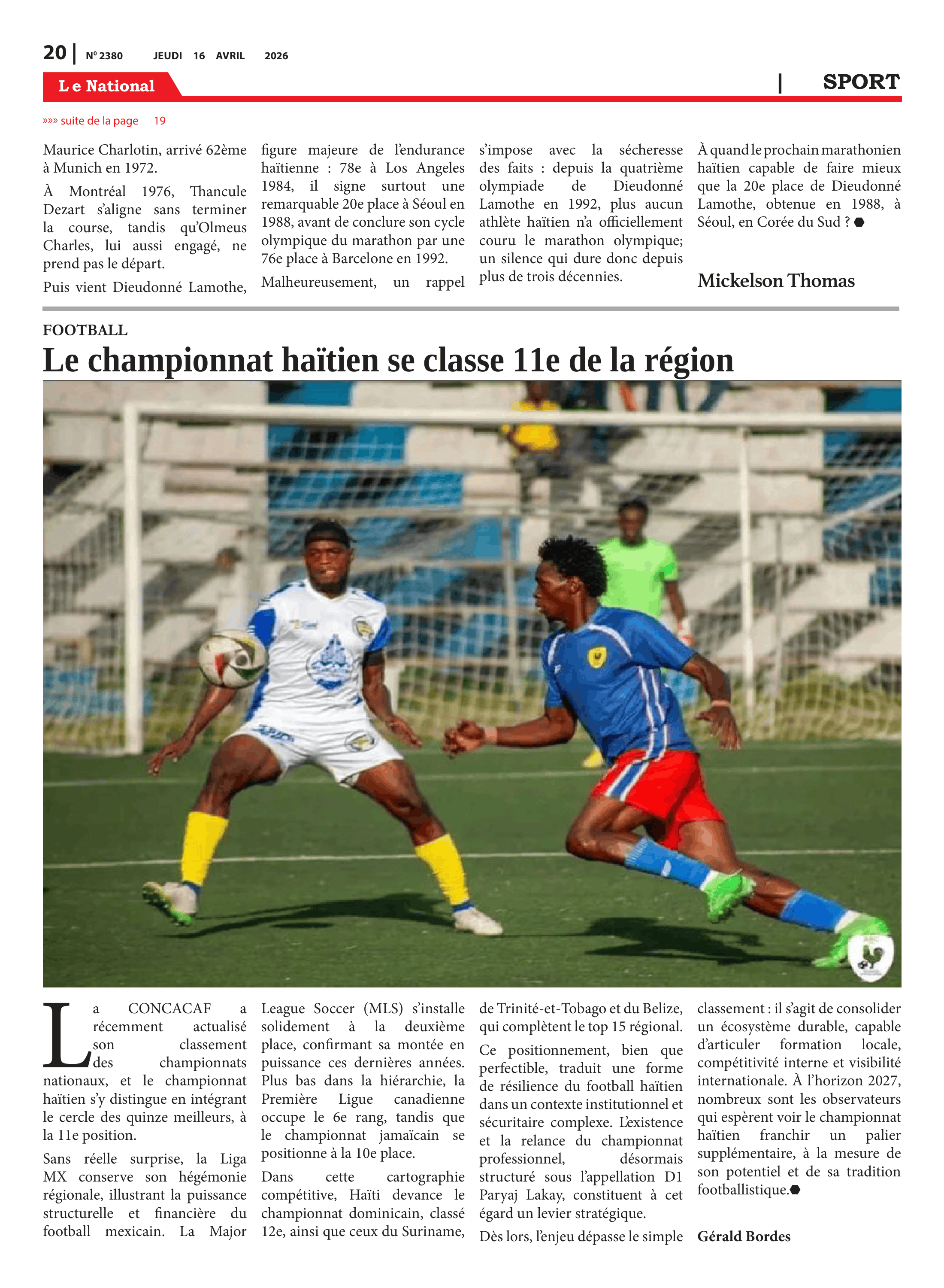 Page 20 de l'édition 2380