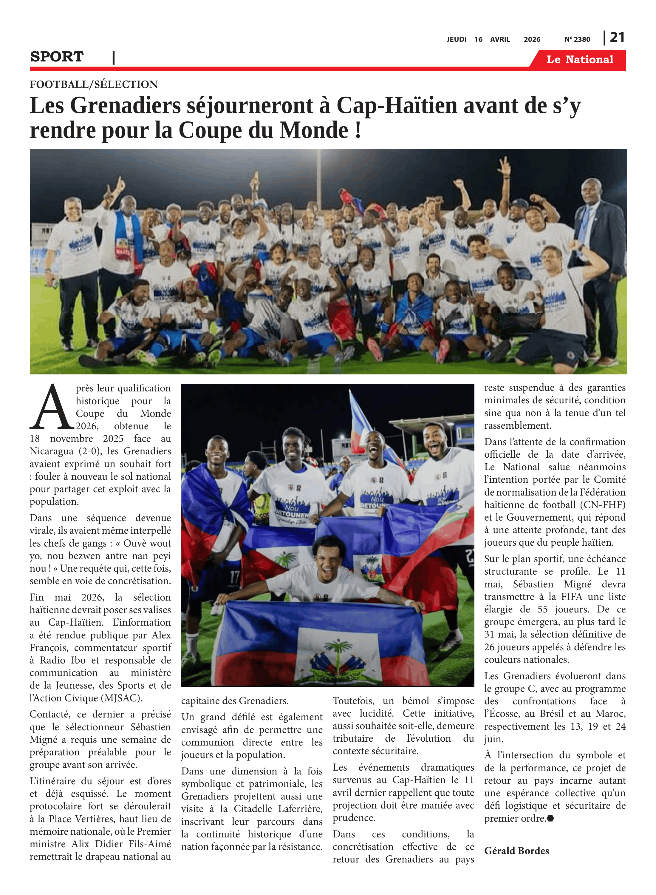 Page 21 de l'édition 2380