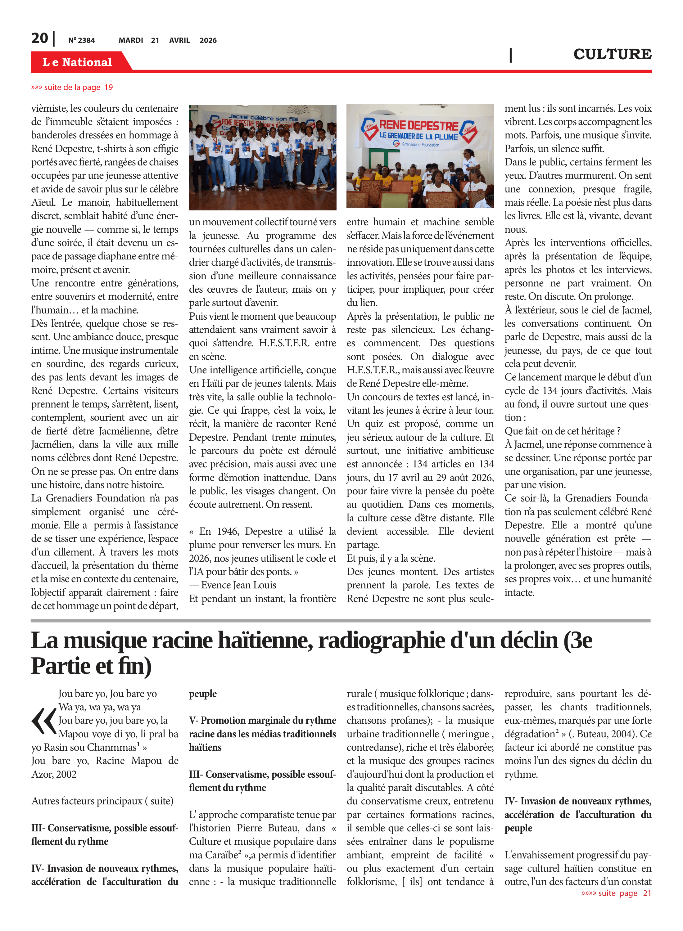 Page 20 de l'édition 2383