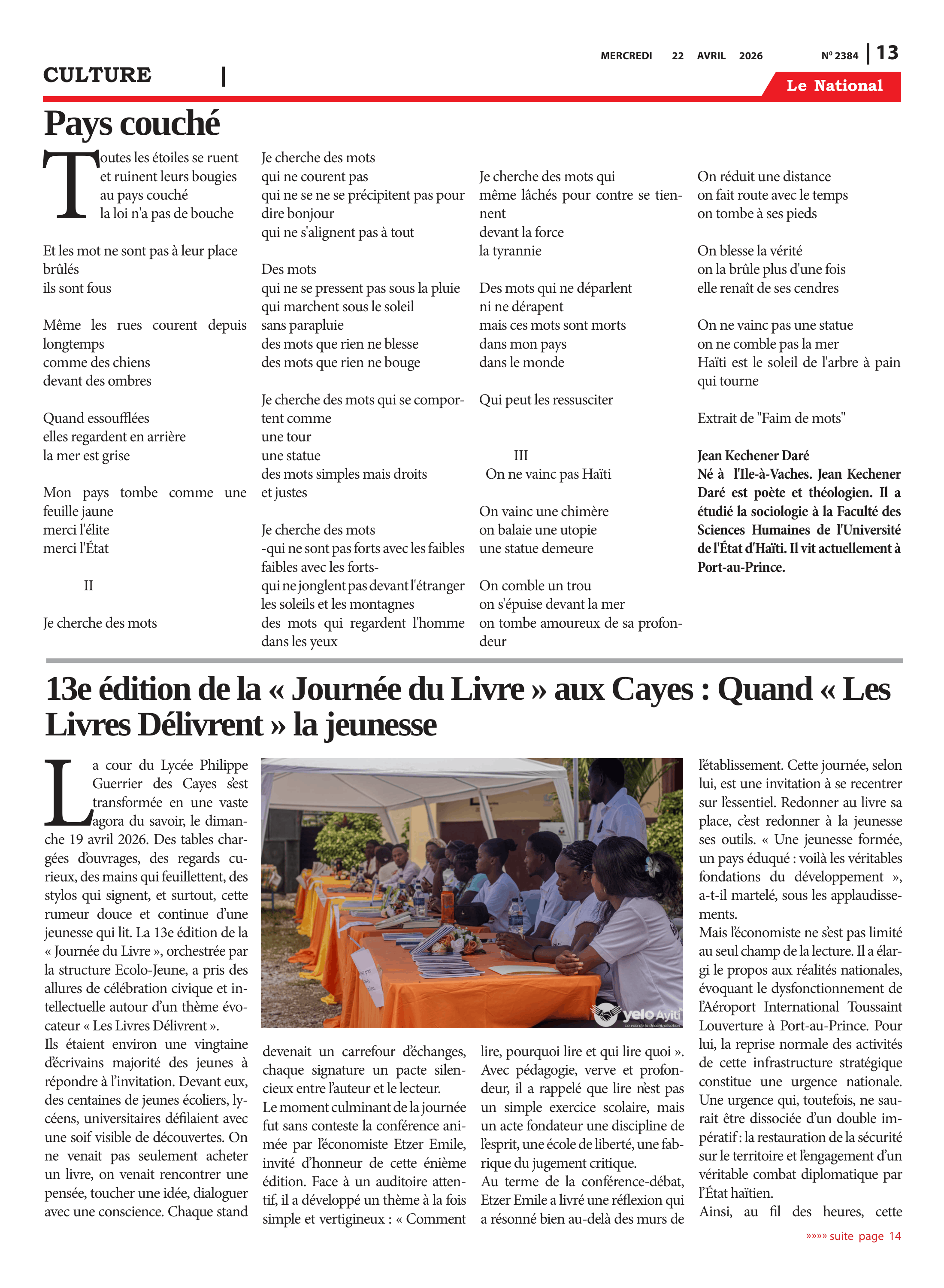 Page 13 de l'édition 2384