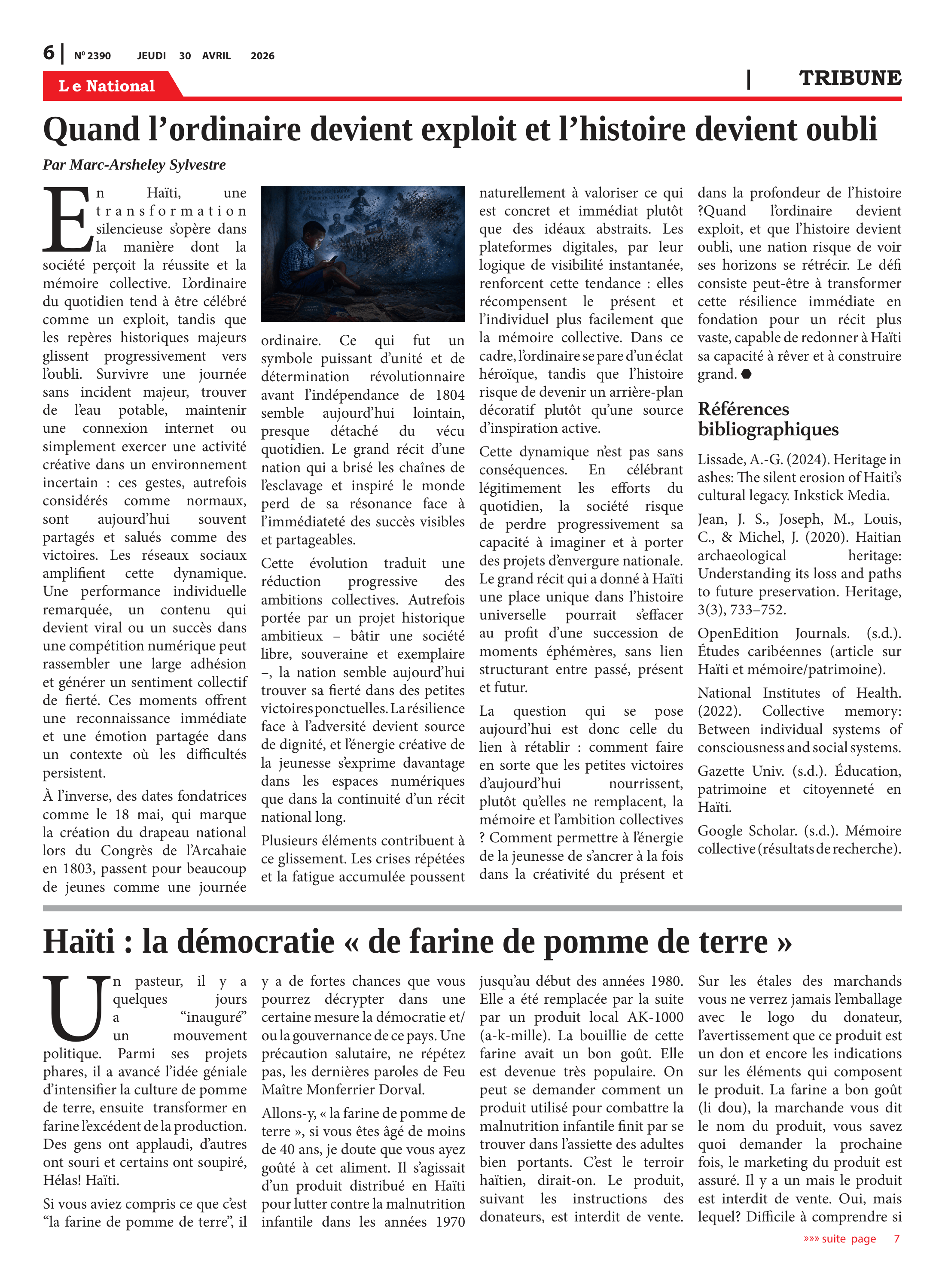 Page 7 de l'édition 2390