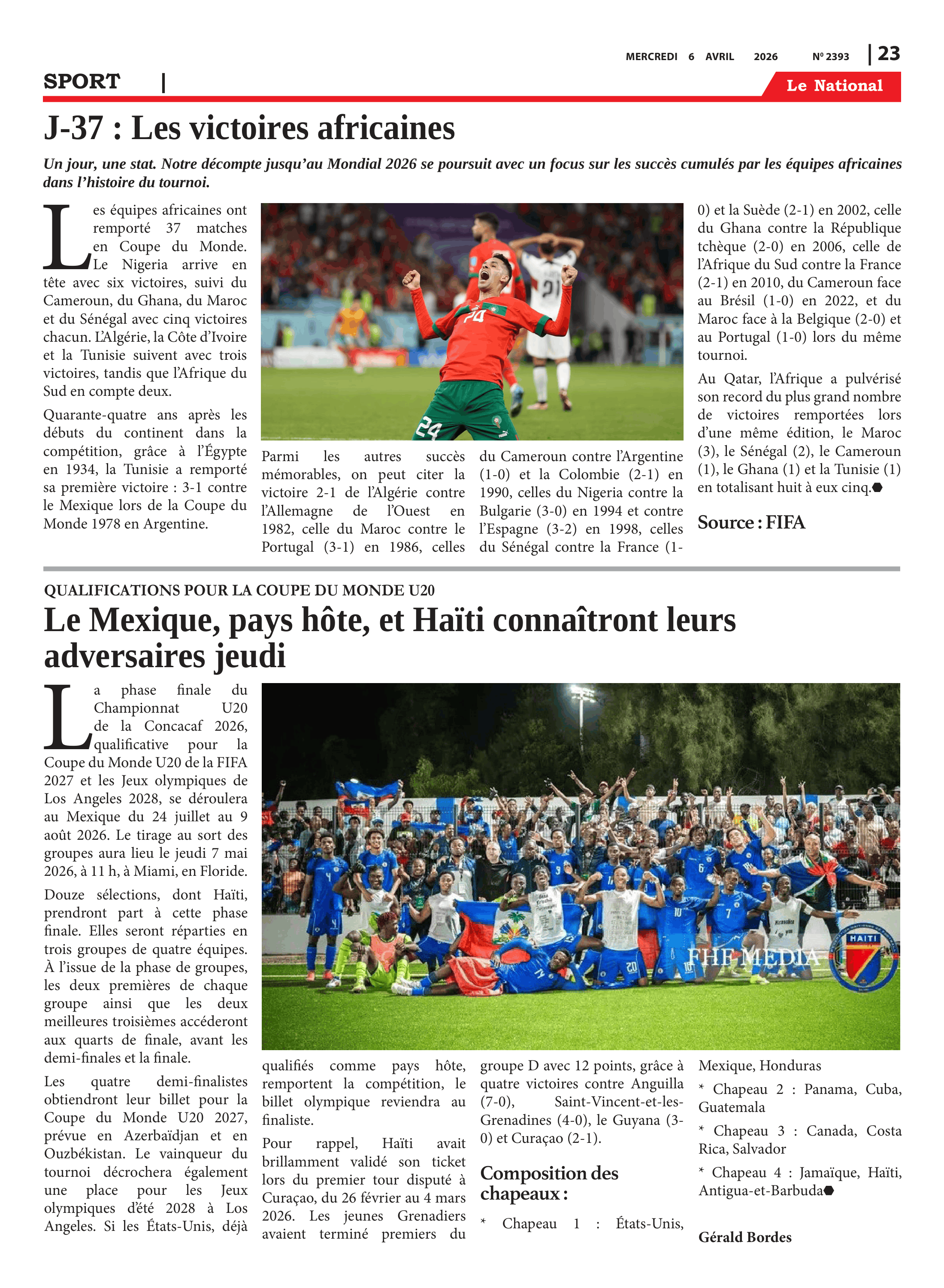 Page 23 de l'édition 2393