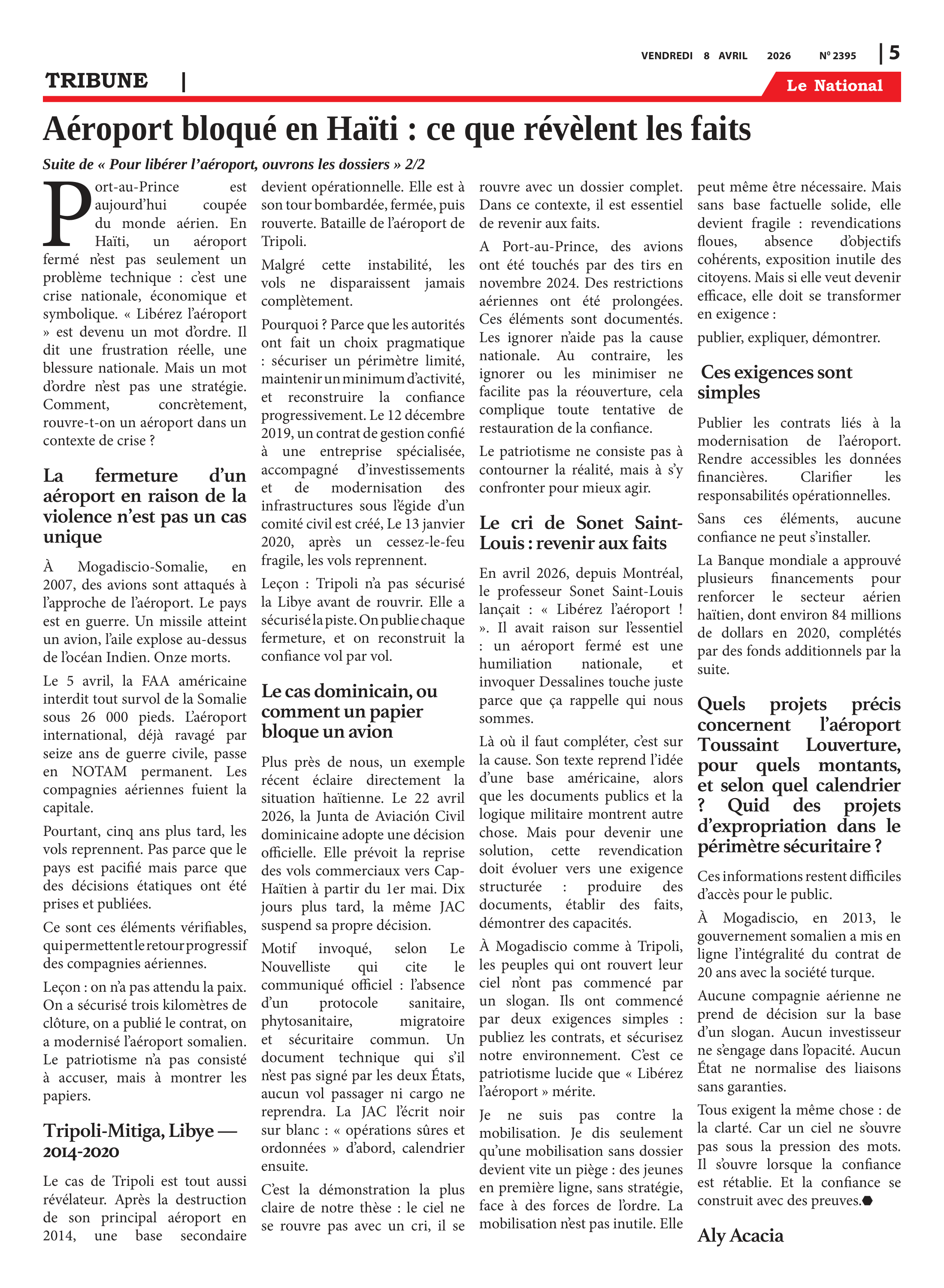 Page 5 de l'édition 2395