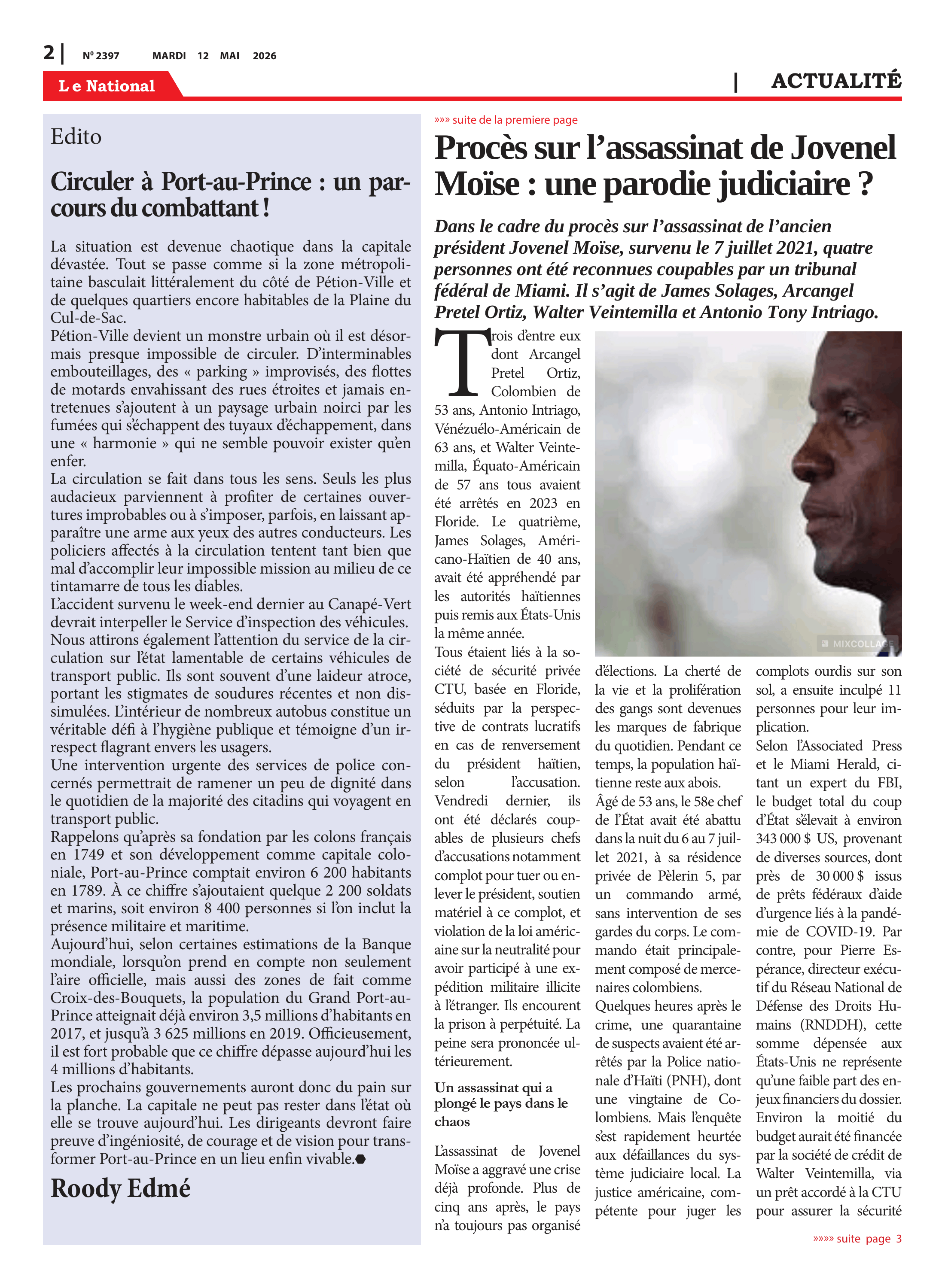 Page 2 de l'édition 2397