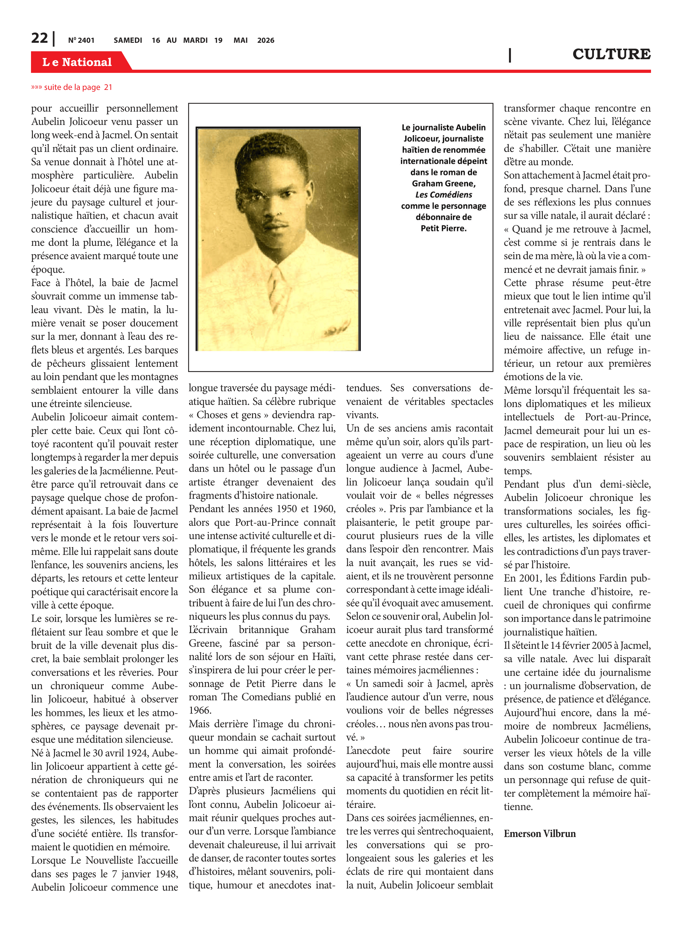 Page 22 de l'édition 2401