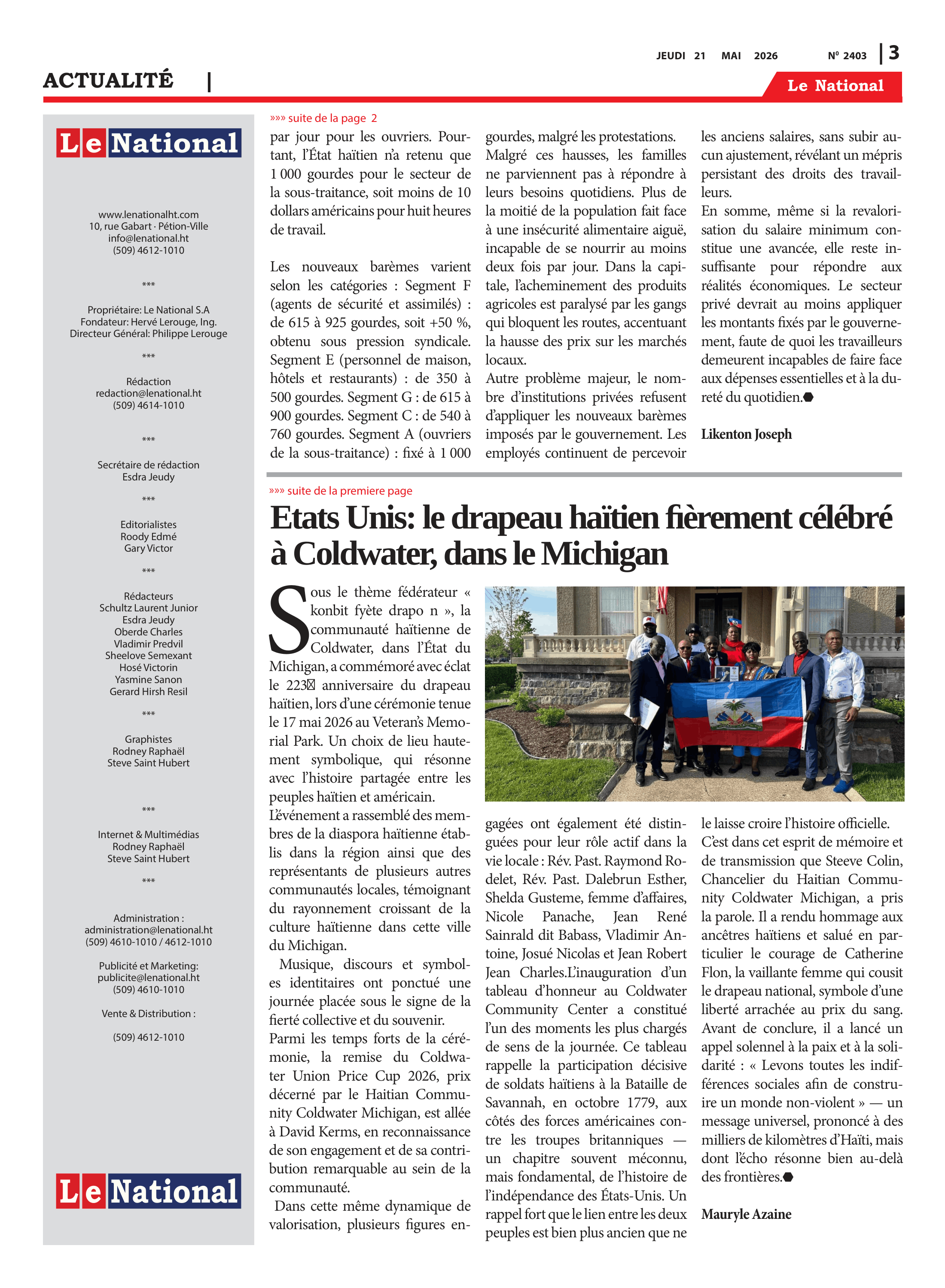 Page 3 de l'édition 2403