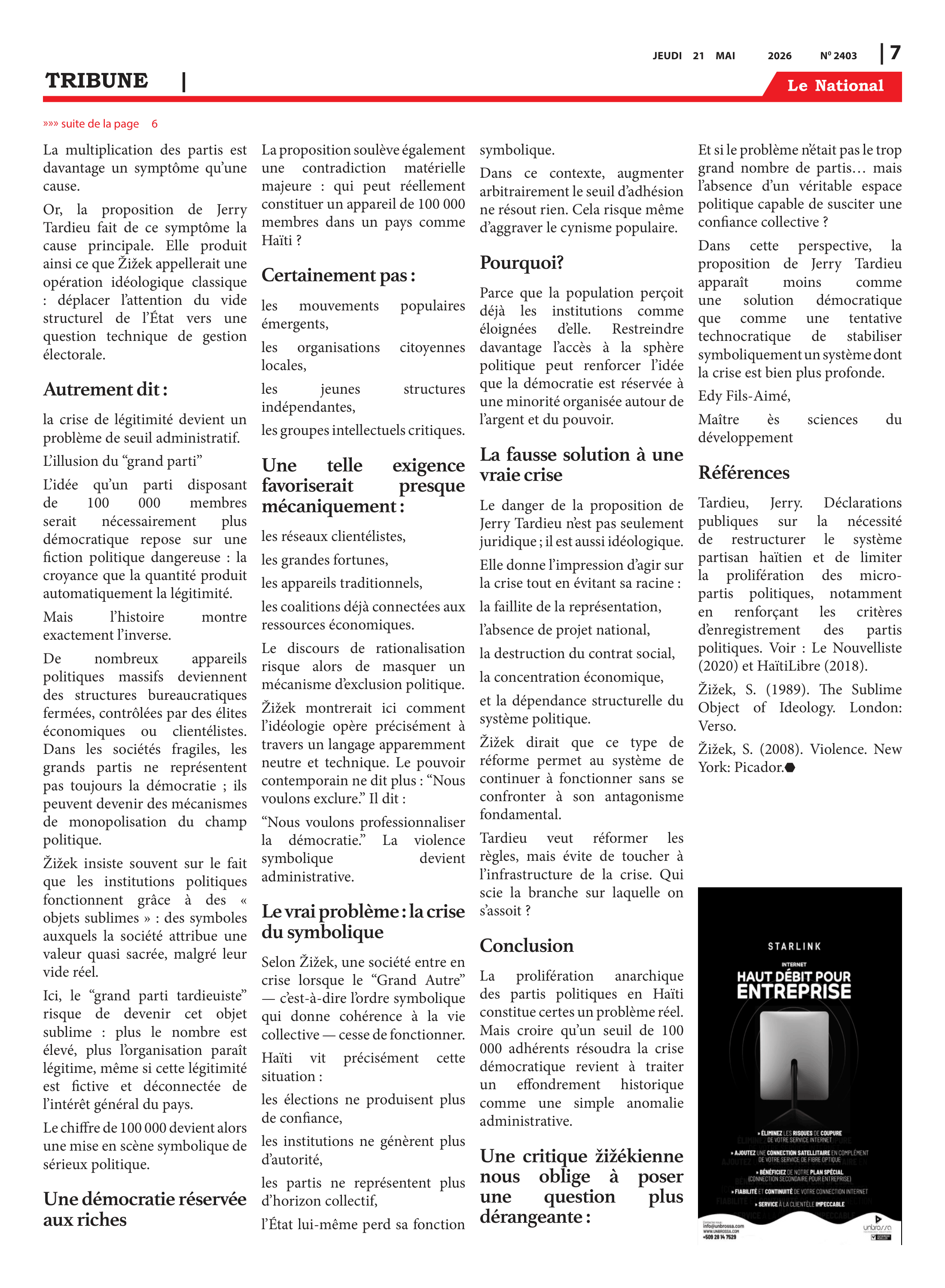 Page 7 de l'édition 2403