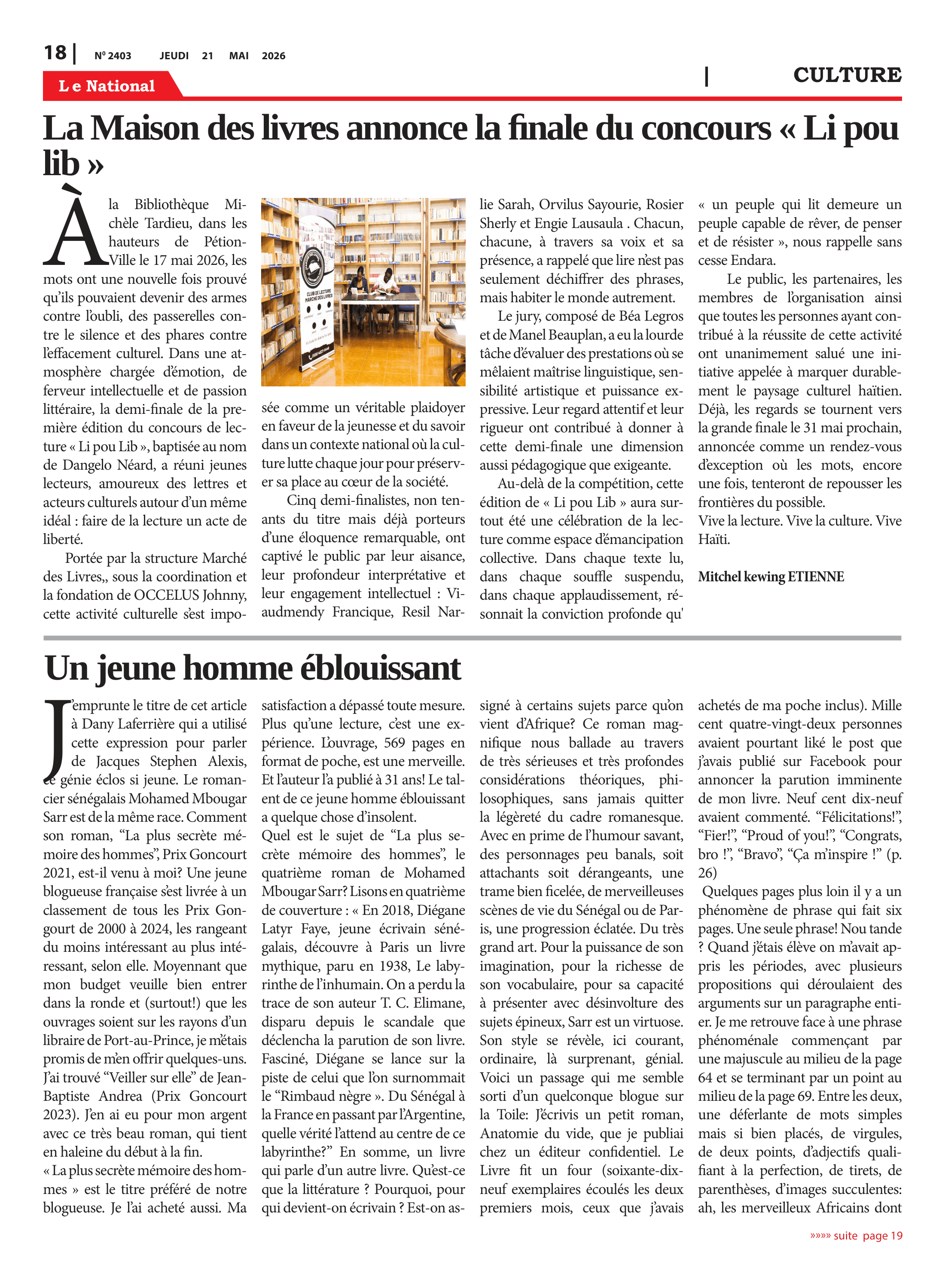 Page 17 de l'édition 2403