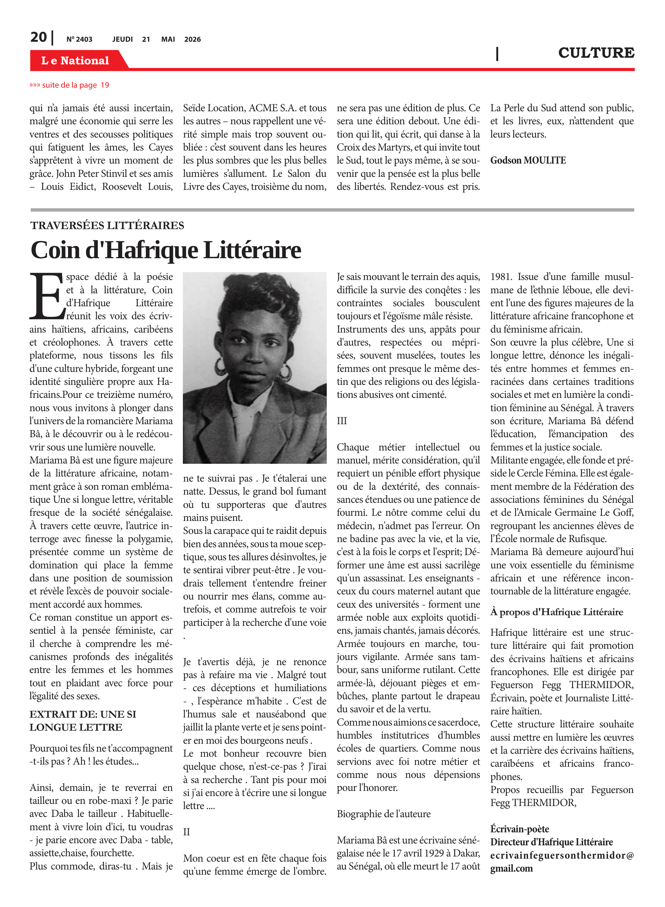 Page 19 de l'édition 2403
