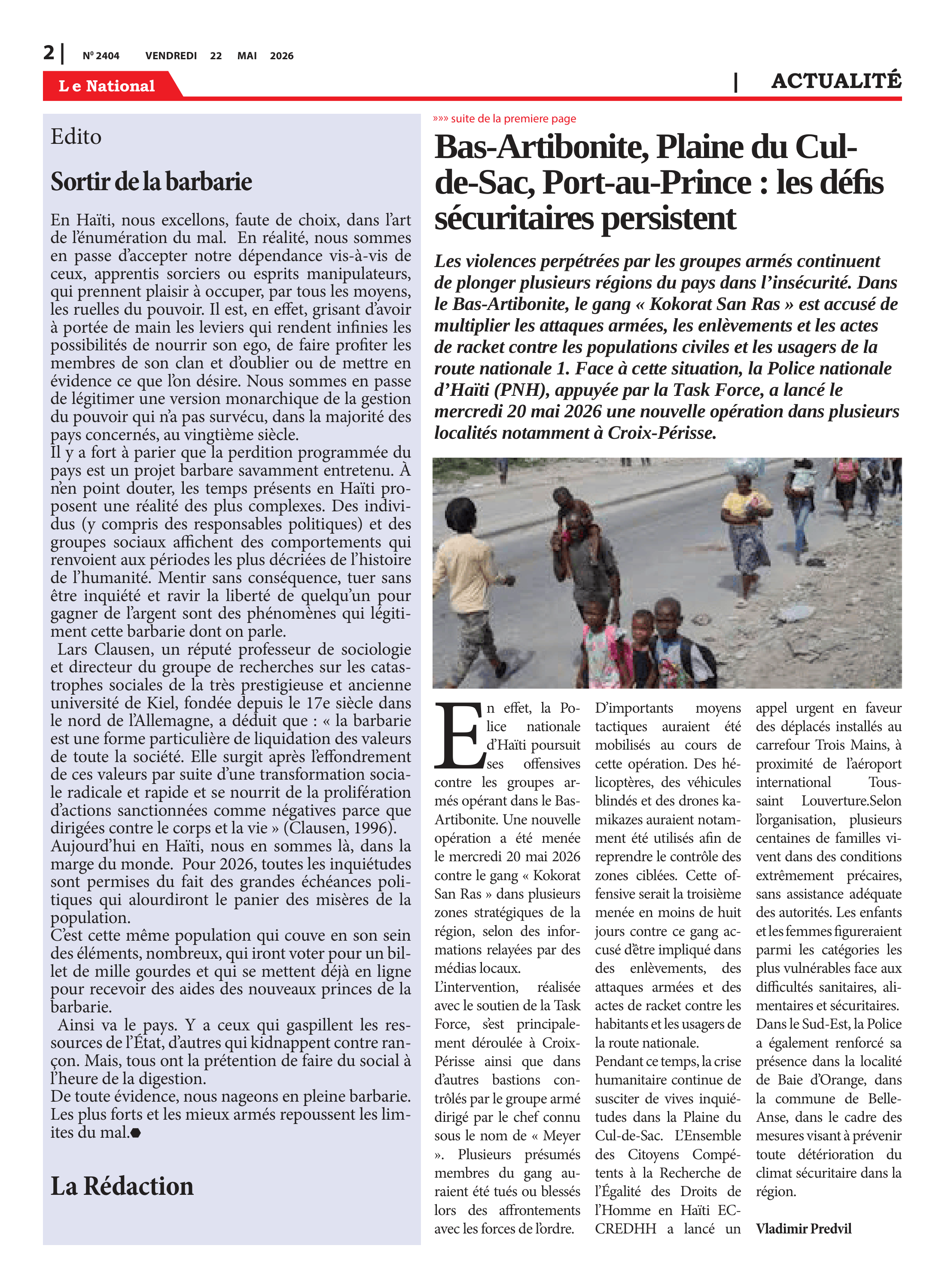 Page 2 de l'édition 2404